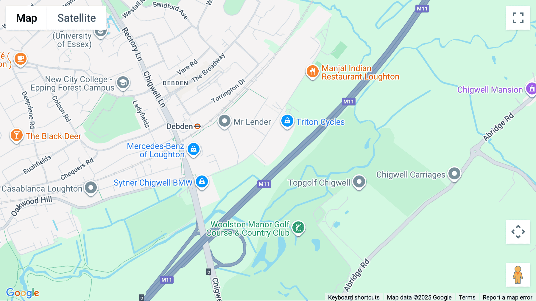 Click for interative map of Langston Road, Loughton Seedbed Centre, Loughton