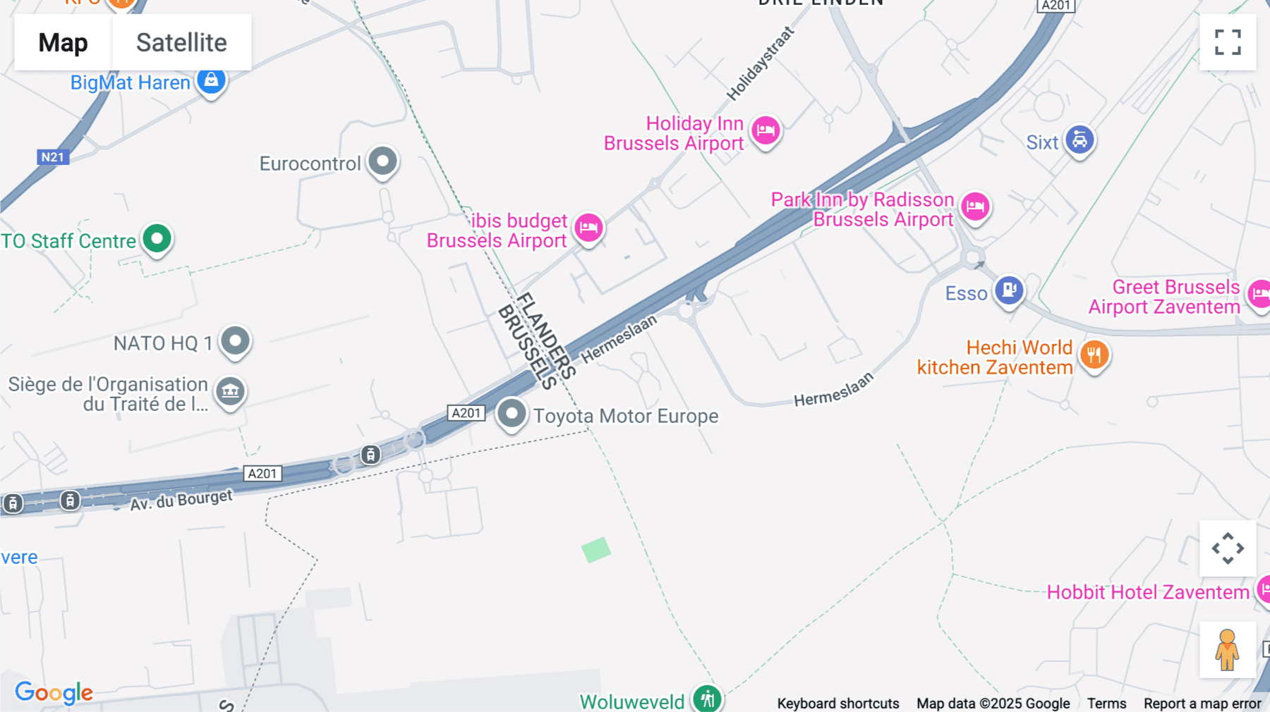 Click for interative map of Hermeslaan, 9, Diegem