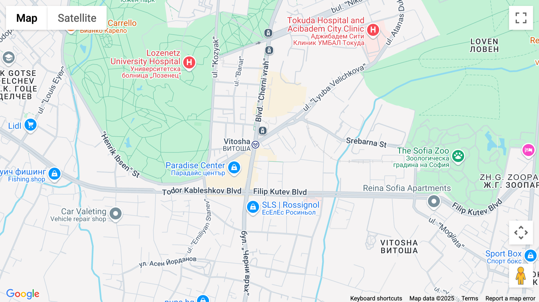 Click for interative map of 51, Cherni vrah Boulevard, Sofia