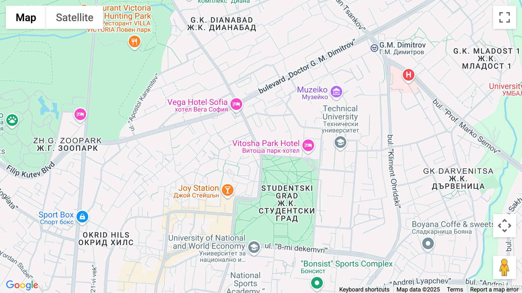 Click for interative map of 79 Nikola Gabrovski Street, Twins Centre, Sofia