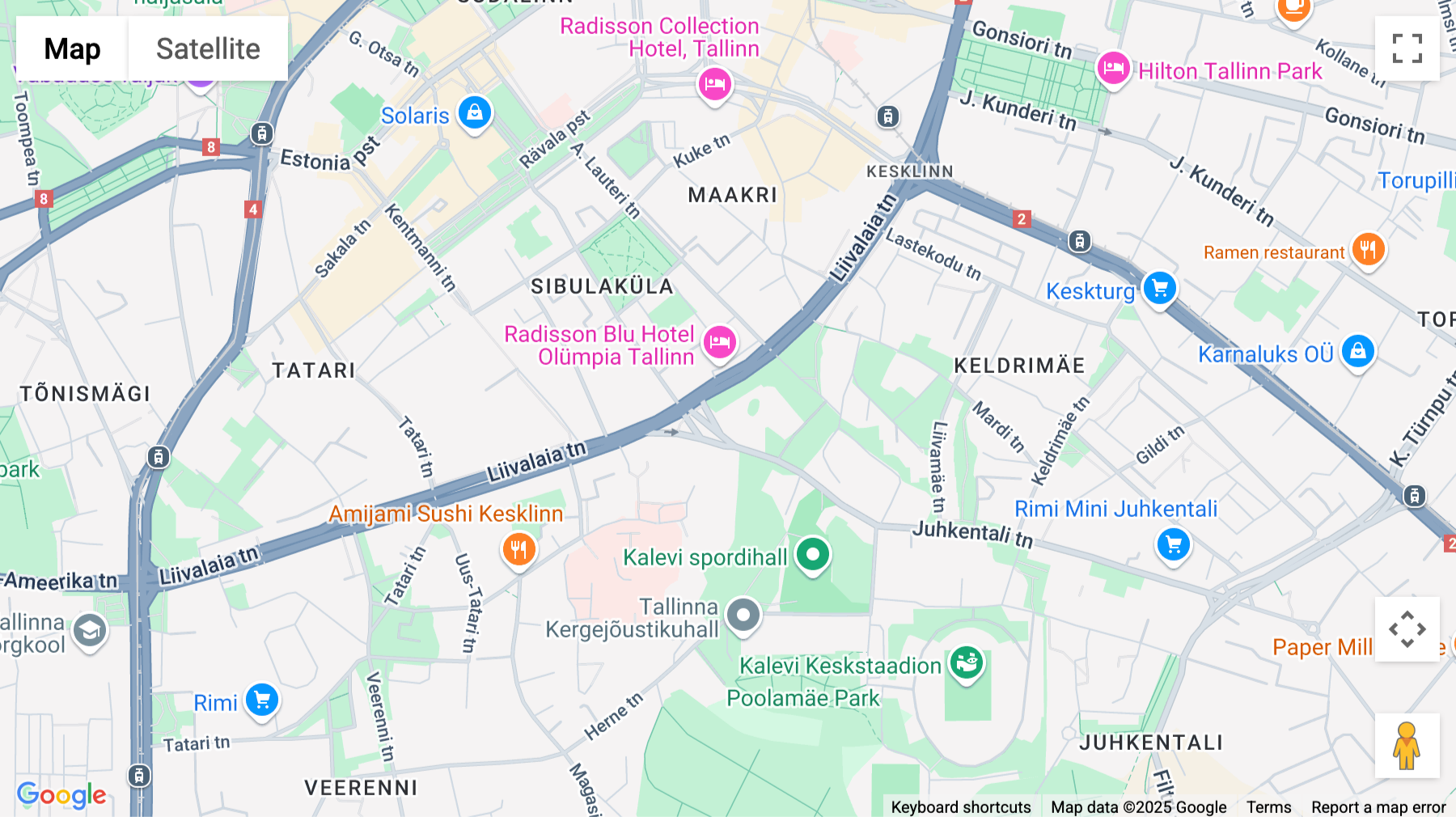 Click for interative map of Liivalaia 34, Tallinn