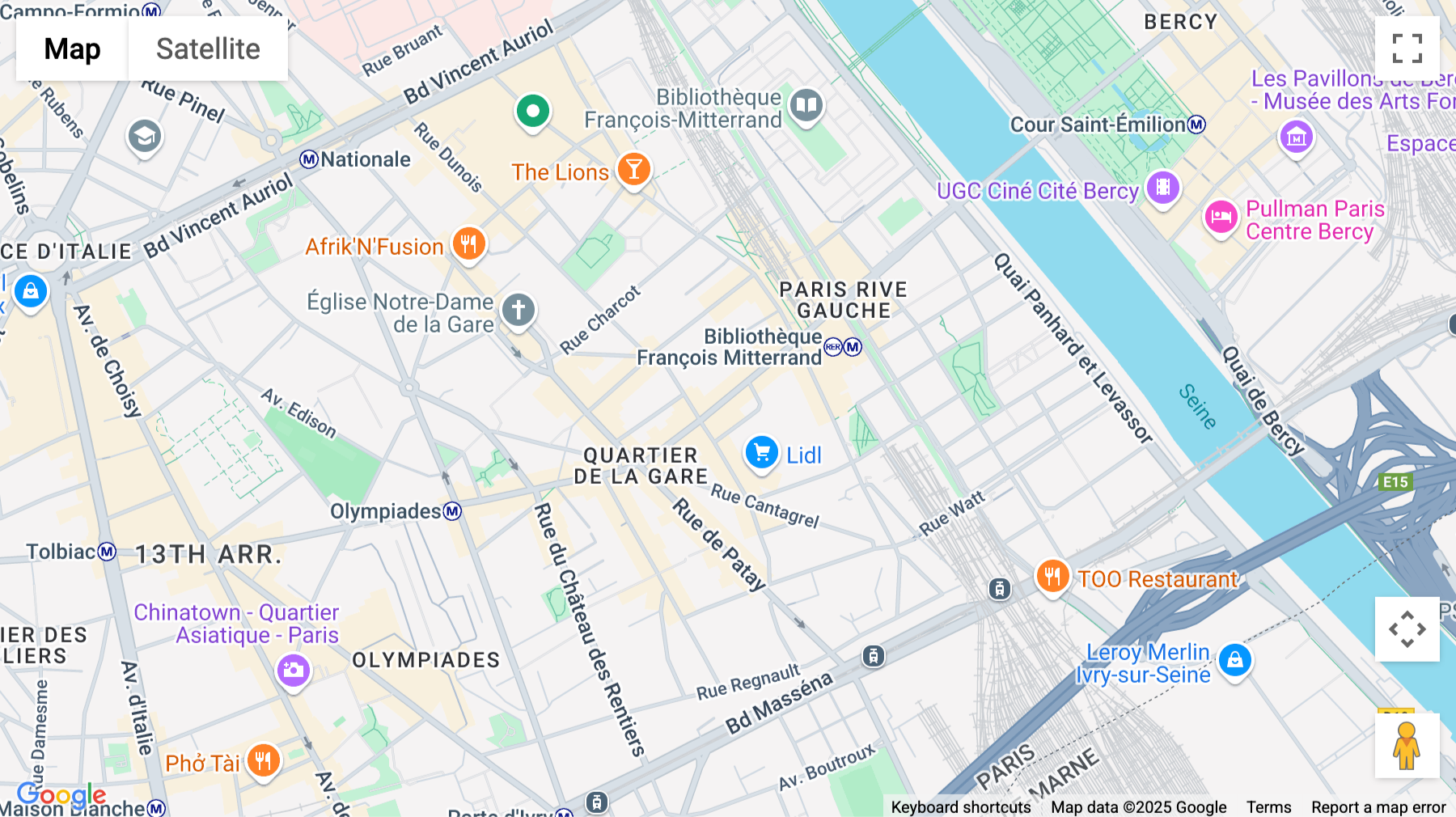 Click for interative map of 25-27 Rue De Tolbiac, Paris