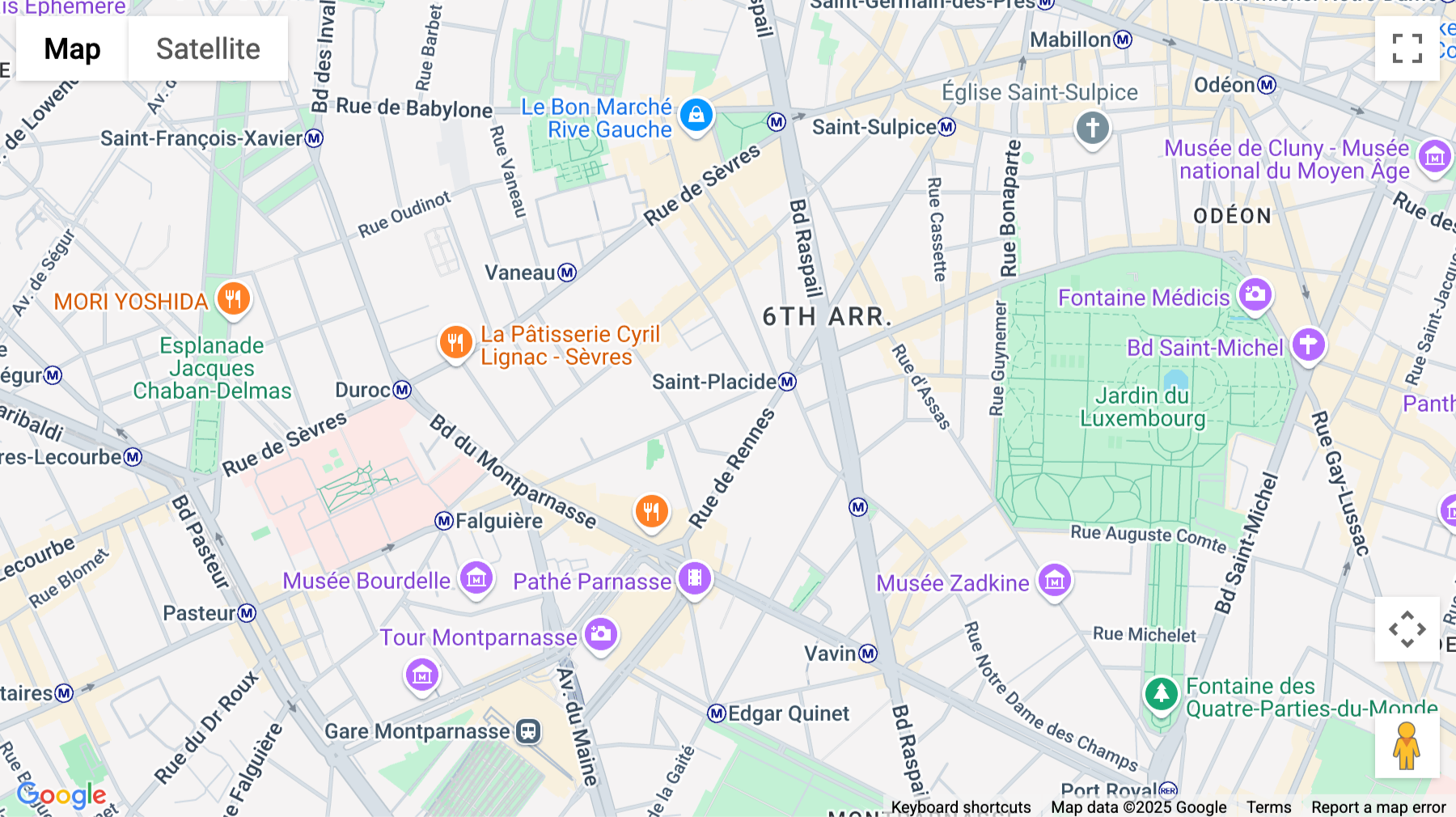Click for interative map of 73 Rue de Vaugirard, Paris, Paris