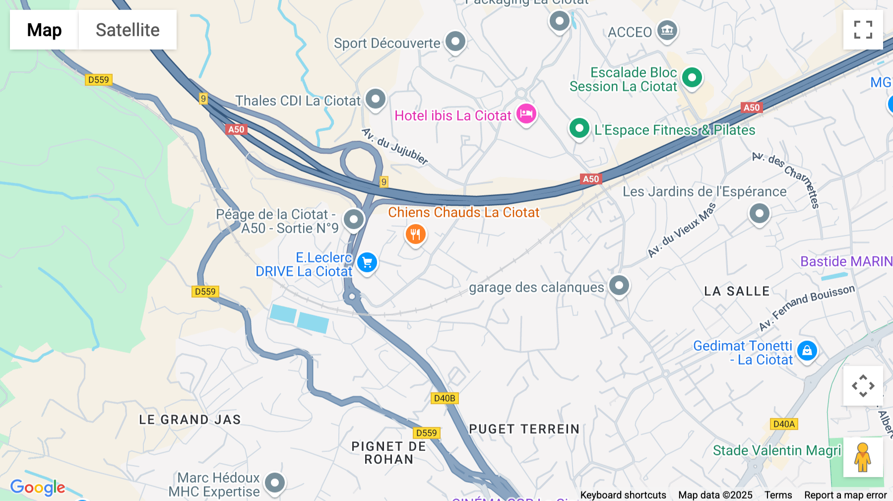 Click for interative map of 45 Avenue De Coriandre, La Ciotat