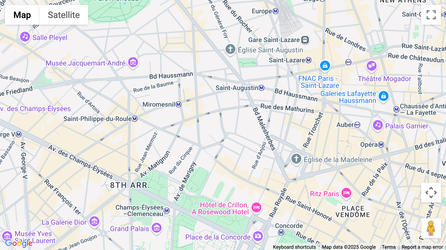 Click for interative map of 6 Rue Cambacérés, Paris