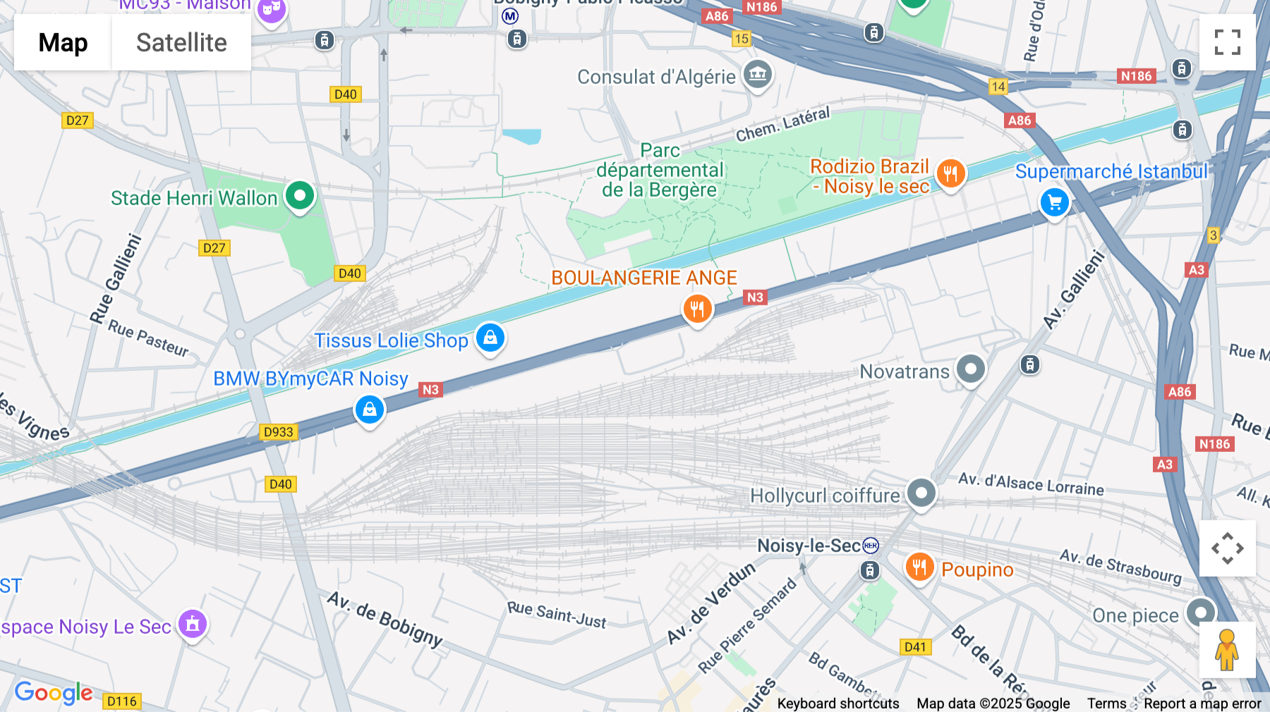 Click for interative map of 74 Rue de Paris, Noisy-le-Sec