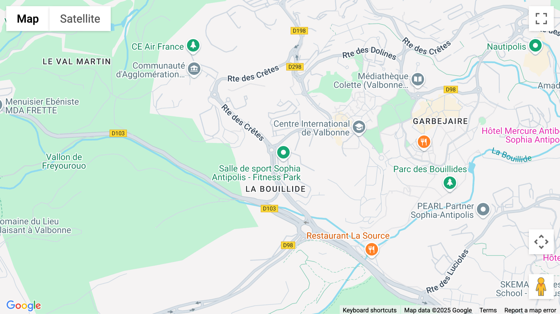 Click for interative map of 230 Route Des Dolines, Sophia Antipolis Centrium, Valbonne