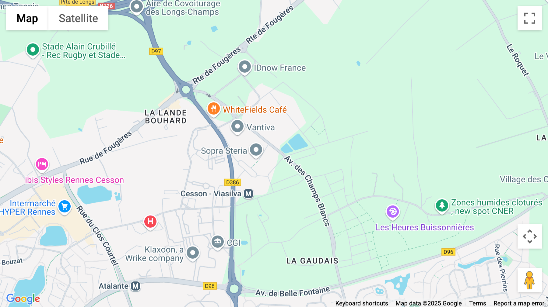 Click for interative map of 801 Avenue Des Champs Blancs, Cesson-Sévigné