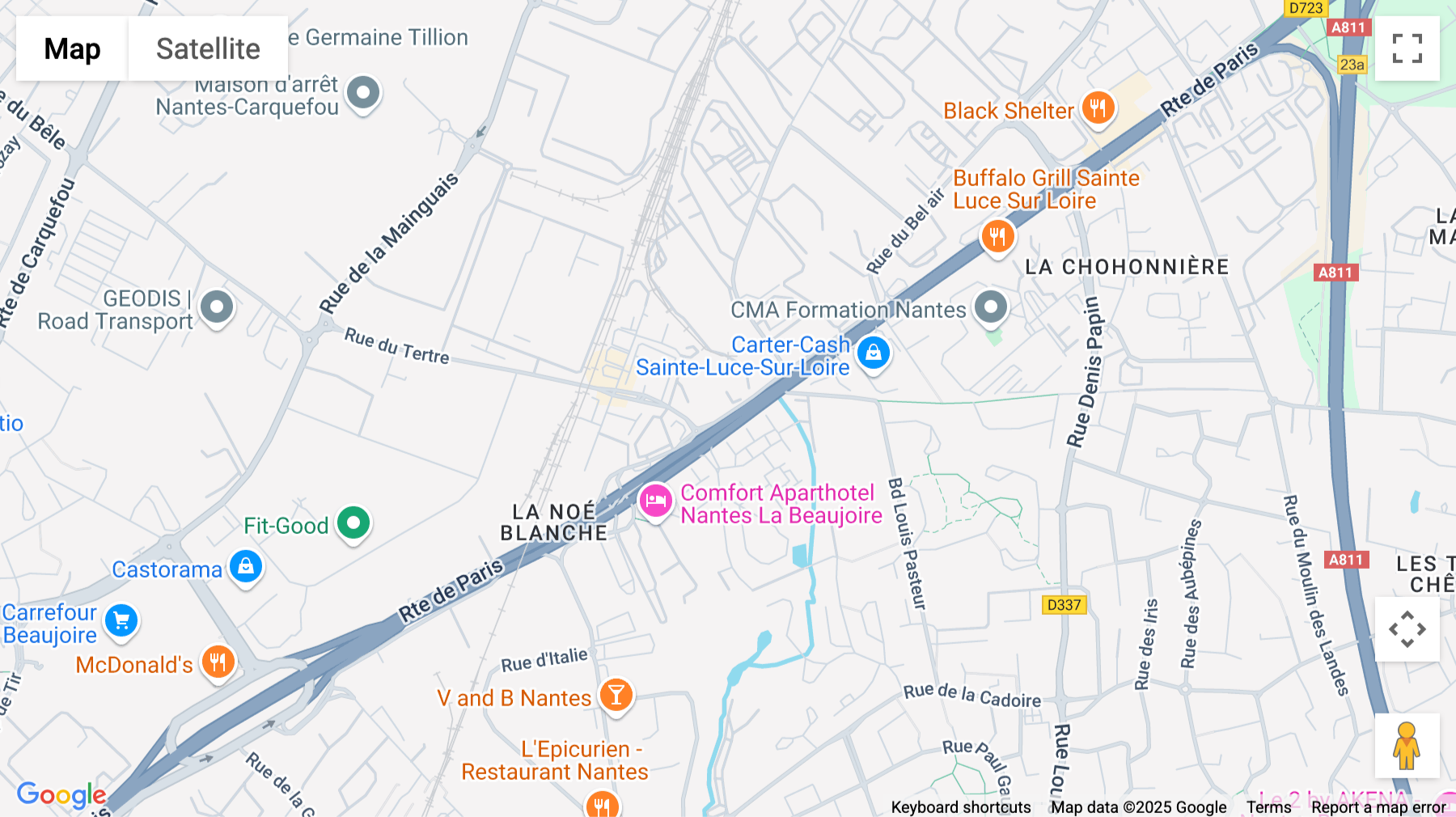 Click for interative map of 6 Rue Du Danemark, Carquefou