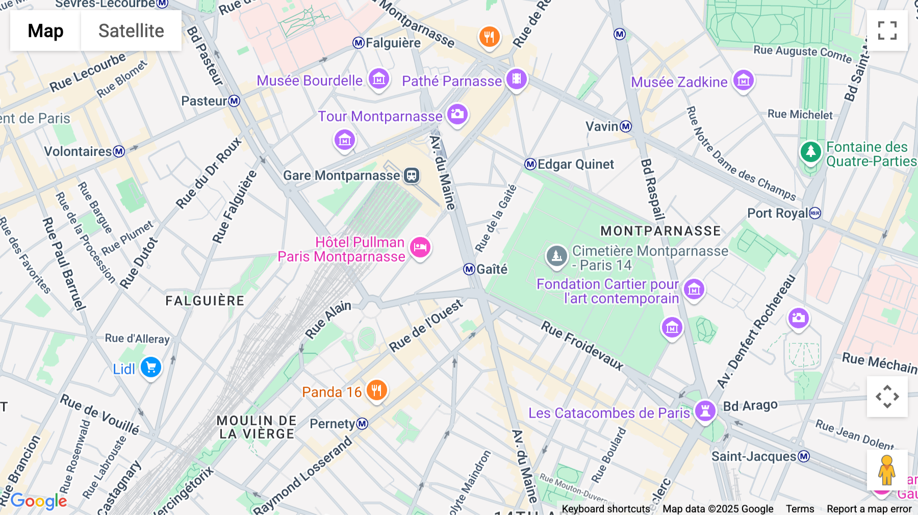 Click for interative map of 82 Avenue du Maine, Montparnasse Gaite, Paris