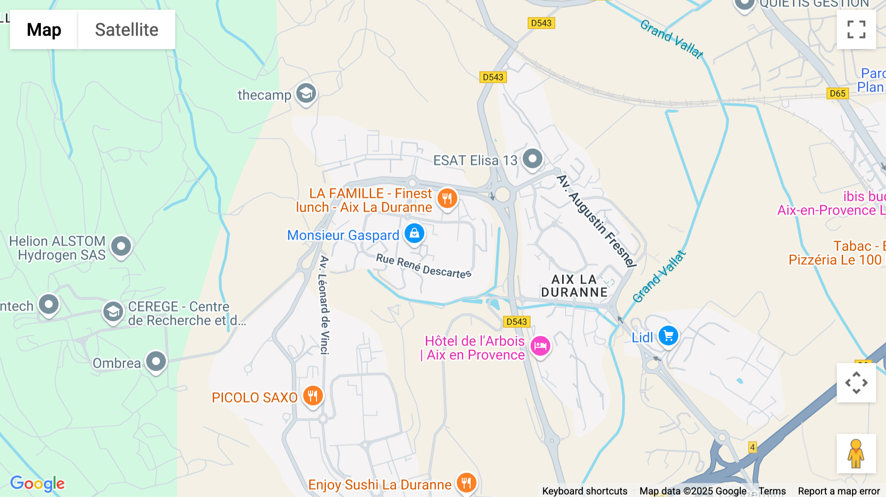 Click for interative map of 655 Rue René Descartes, Aix-en-Provence