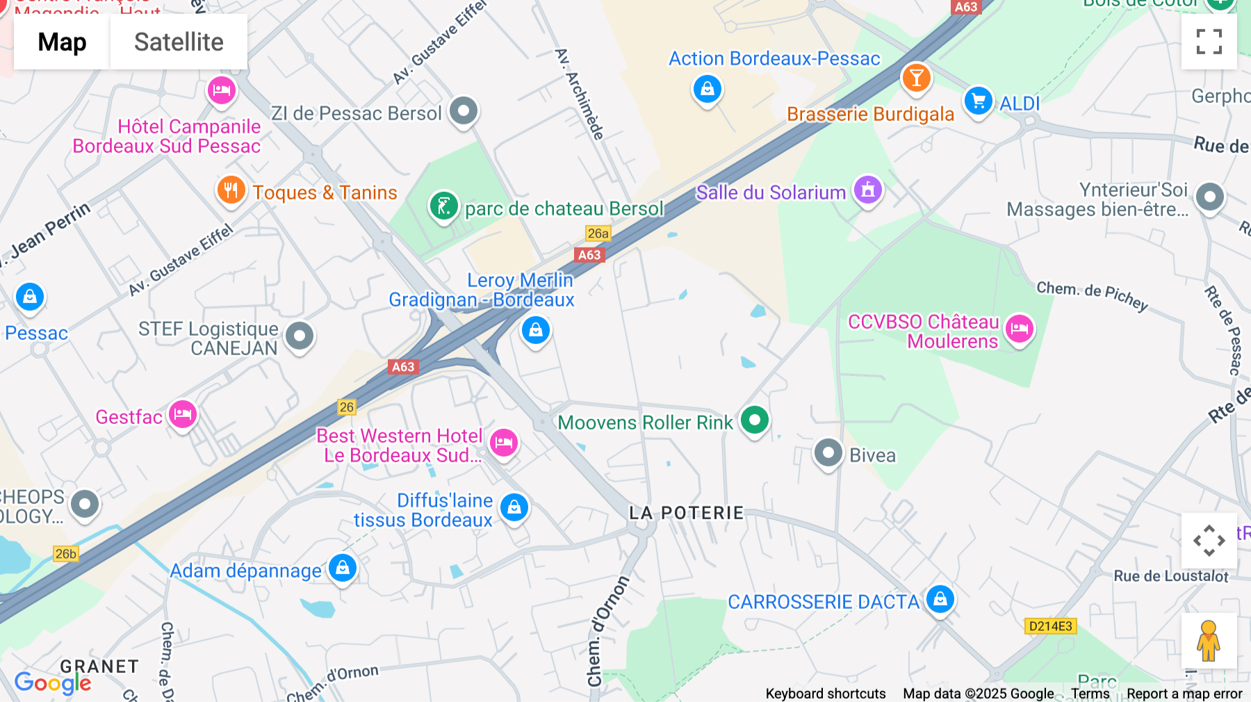 Click for interative map of 38 Allée De Mégevie, Gradignan, Bordeaux