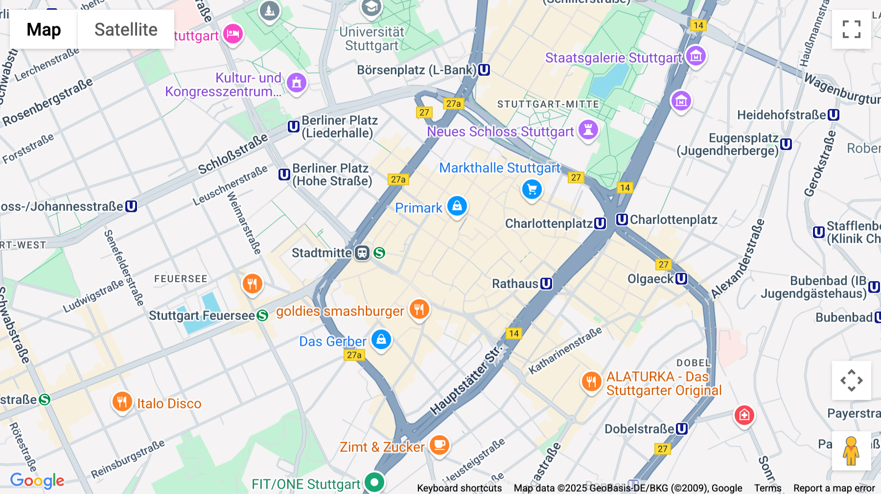 Click for interative map of Königstraße 35, Stuttgart