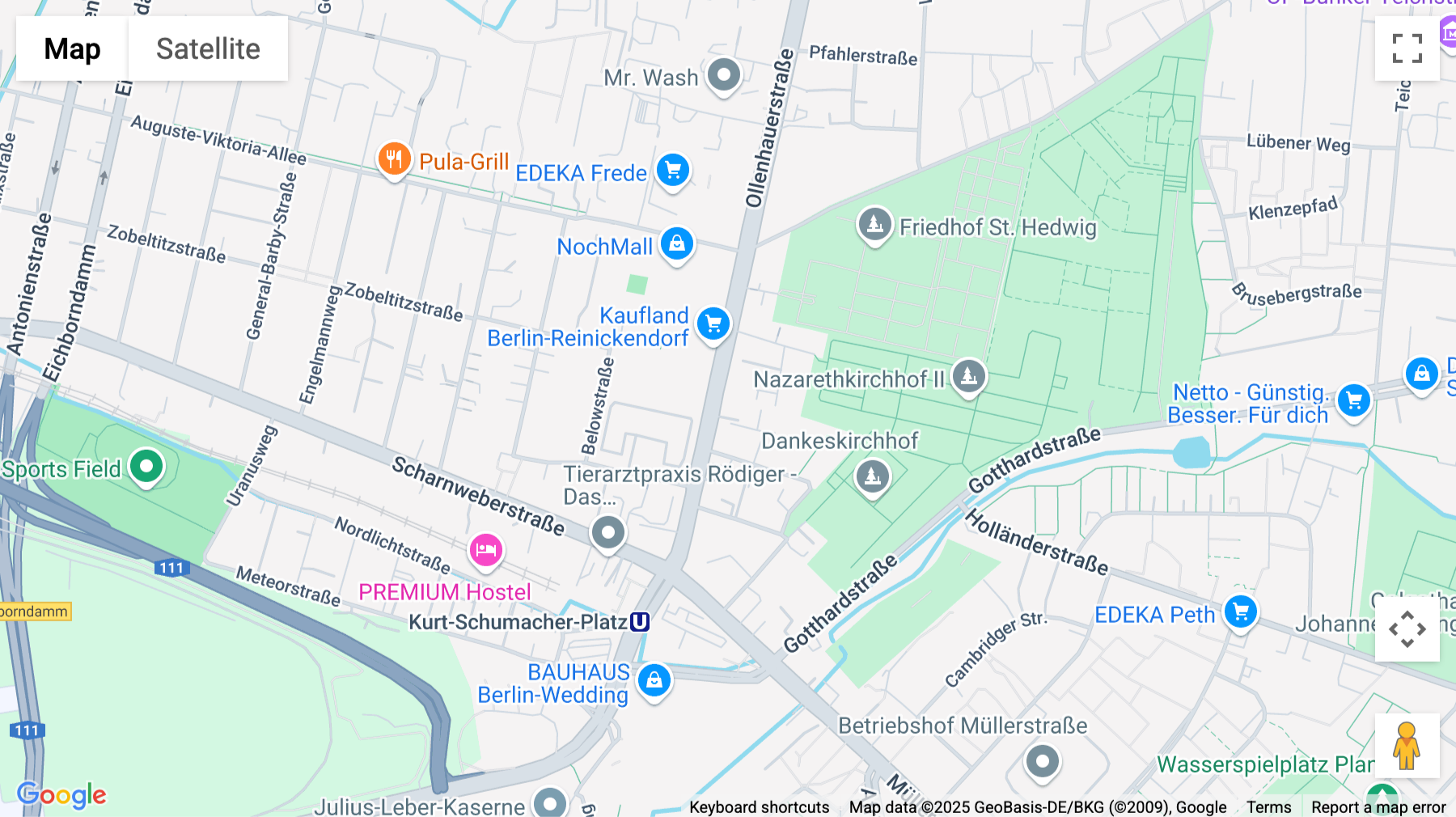 Click for interative map of Ollenhauerstraße 15, Berlin