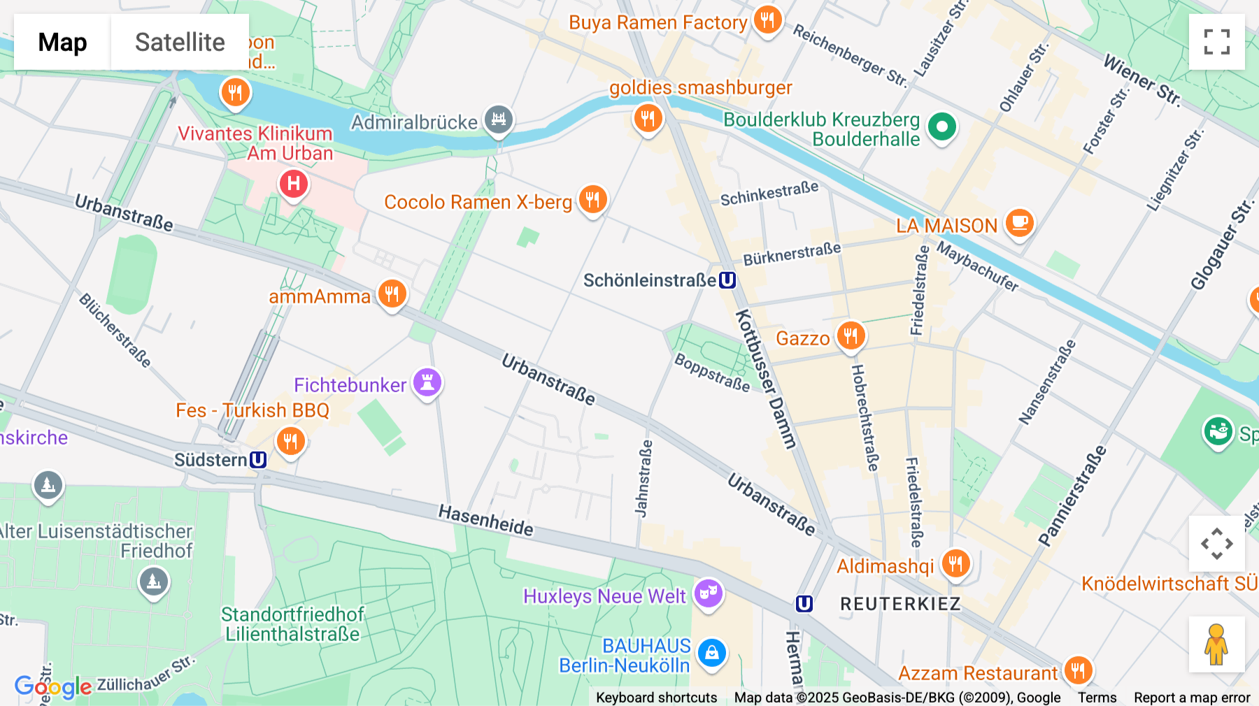 Click for interative map of Dieffenbach Straße 36, Berlin