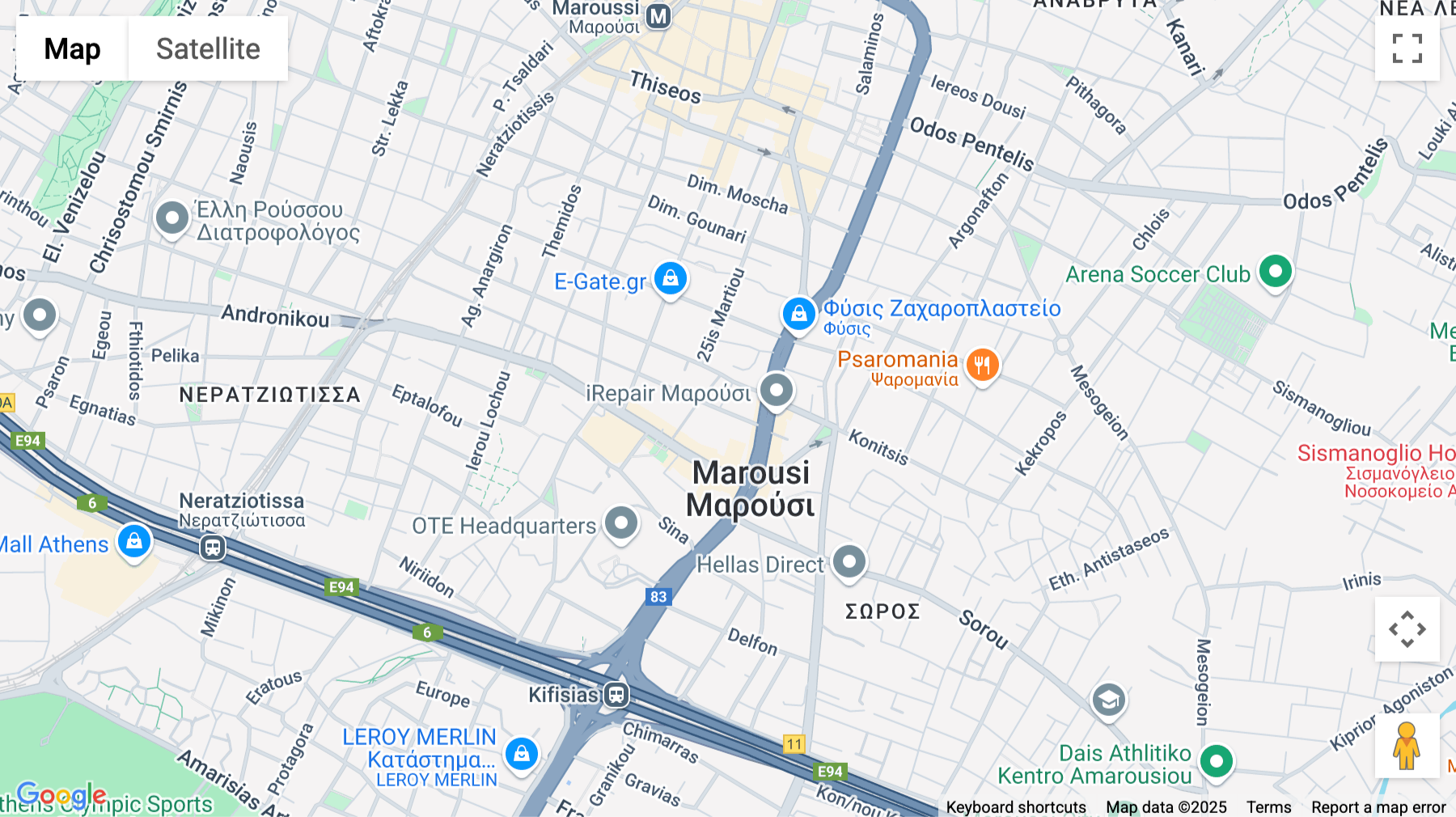 Click for interative map of 71 Grammou, Maroussi