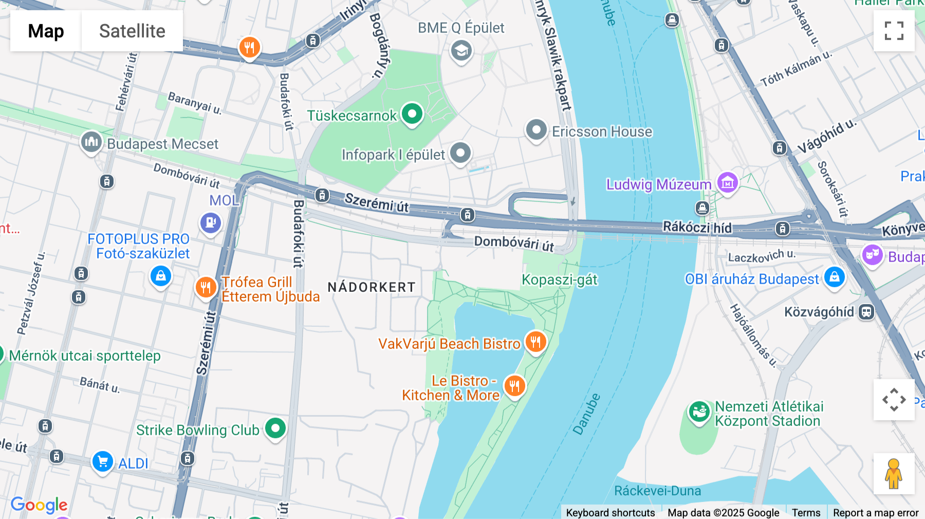 Click for interative map of BudaPart Gate, Dombovari Útca 27, Budapest