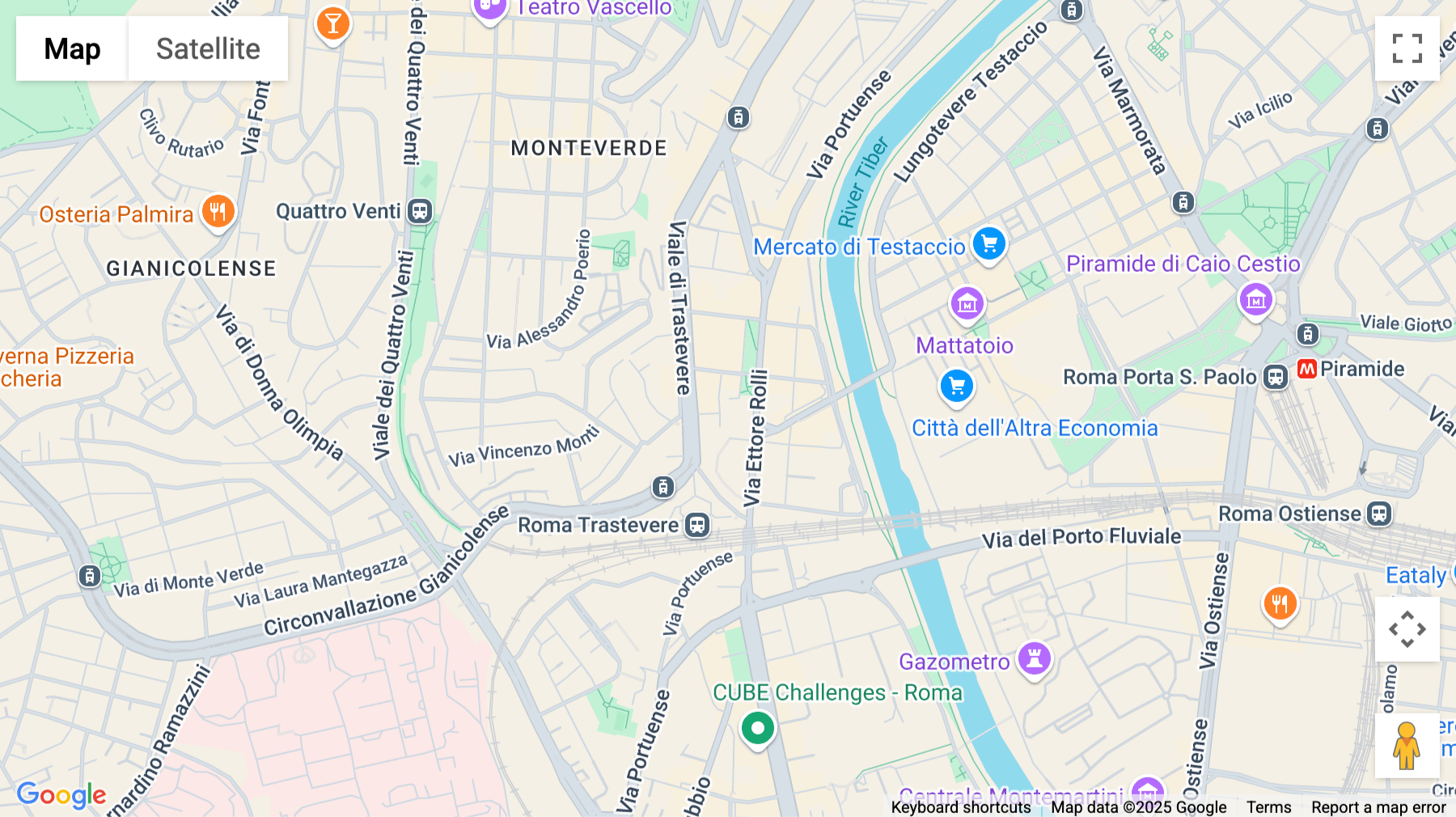 Click for interative map of Via Crescenzo Del Monte, No. 25, Rome