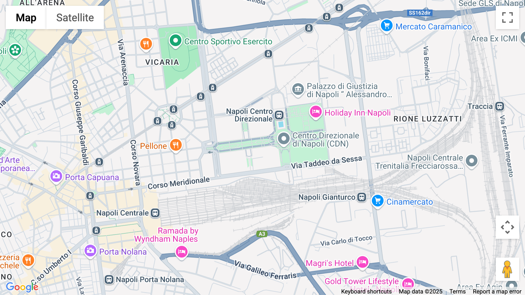 Click for interative map of Via Giovanni Porzio, 4, Isola B2, Naples
