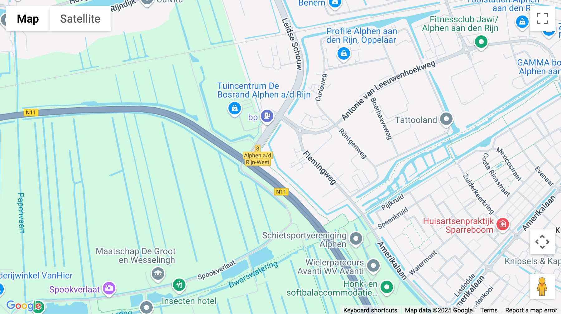 Click for interative map of Flemingweg 8, Alphen aan den Rijn