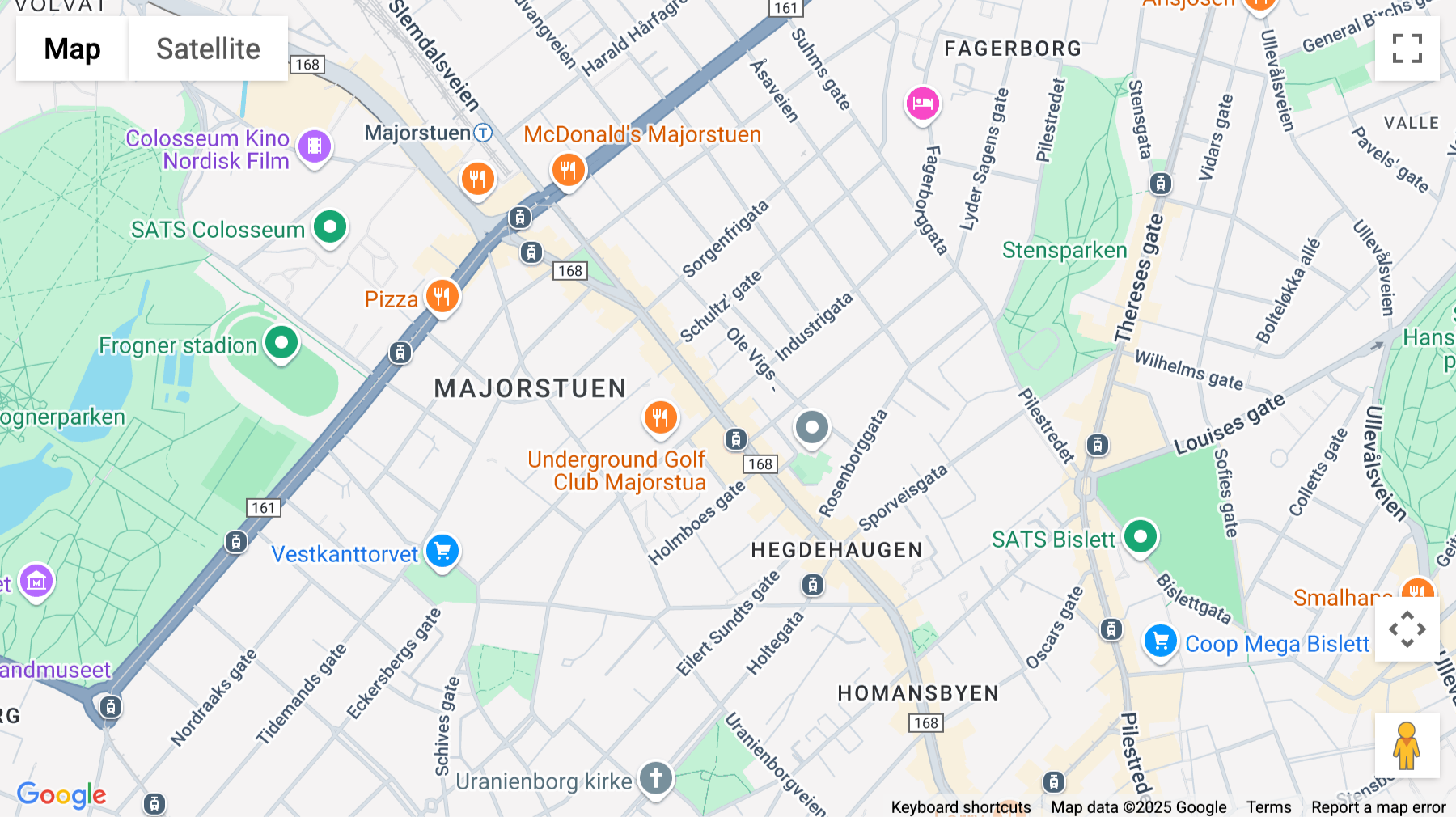 Click for interative map of Bogstadveien 27B, Oslo