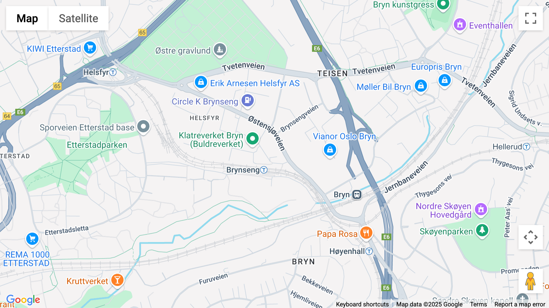 Click for interative map of Østensjøveien 43, Oslo