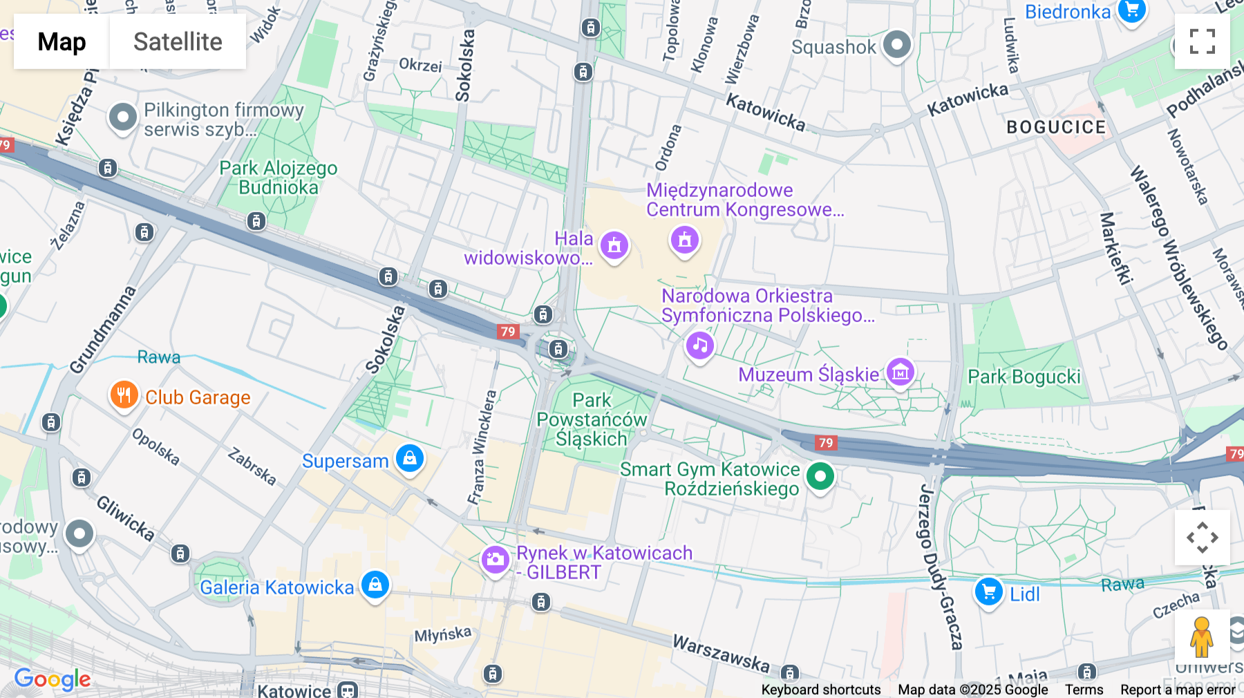Click for interative map of Aleja Roździeńskiego 1A, KTW II, Katowice