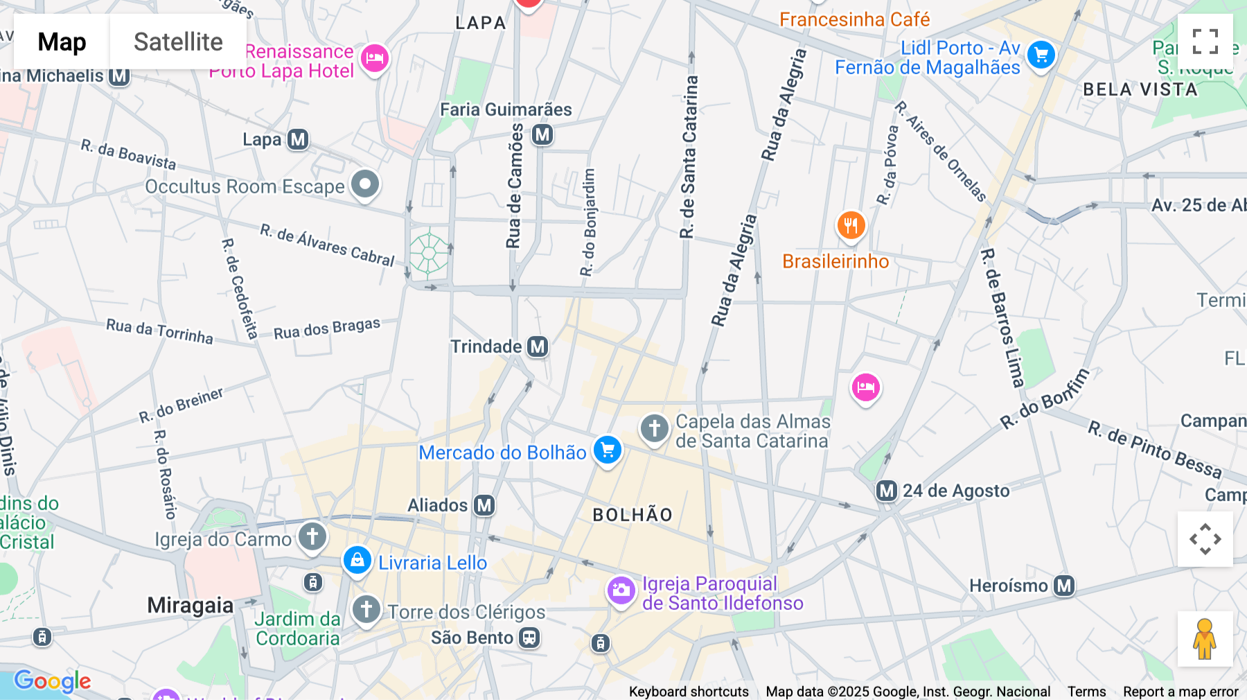 Click for interative map of Rua Guedes De Azevedo 131, 1º Andar, Porto