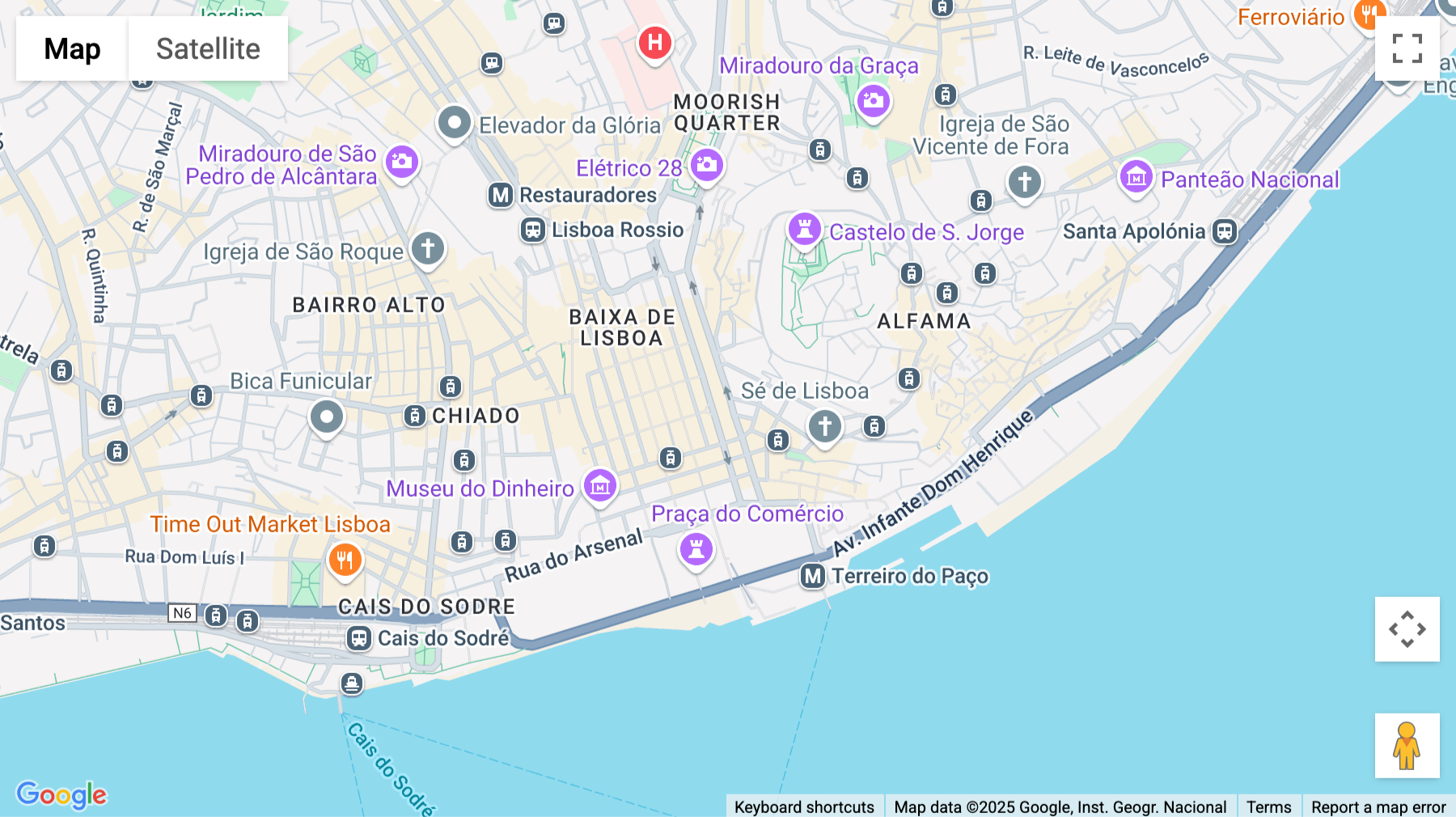 Click for interative map of Rua Da Madalena 111, Lisbon
