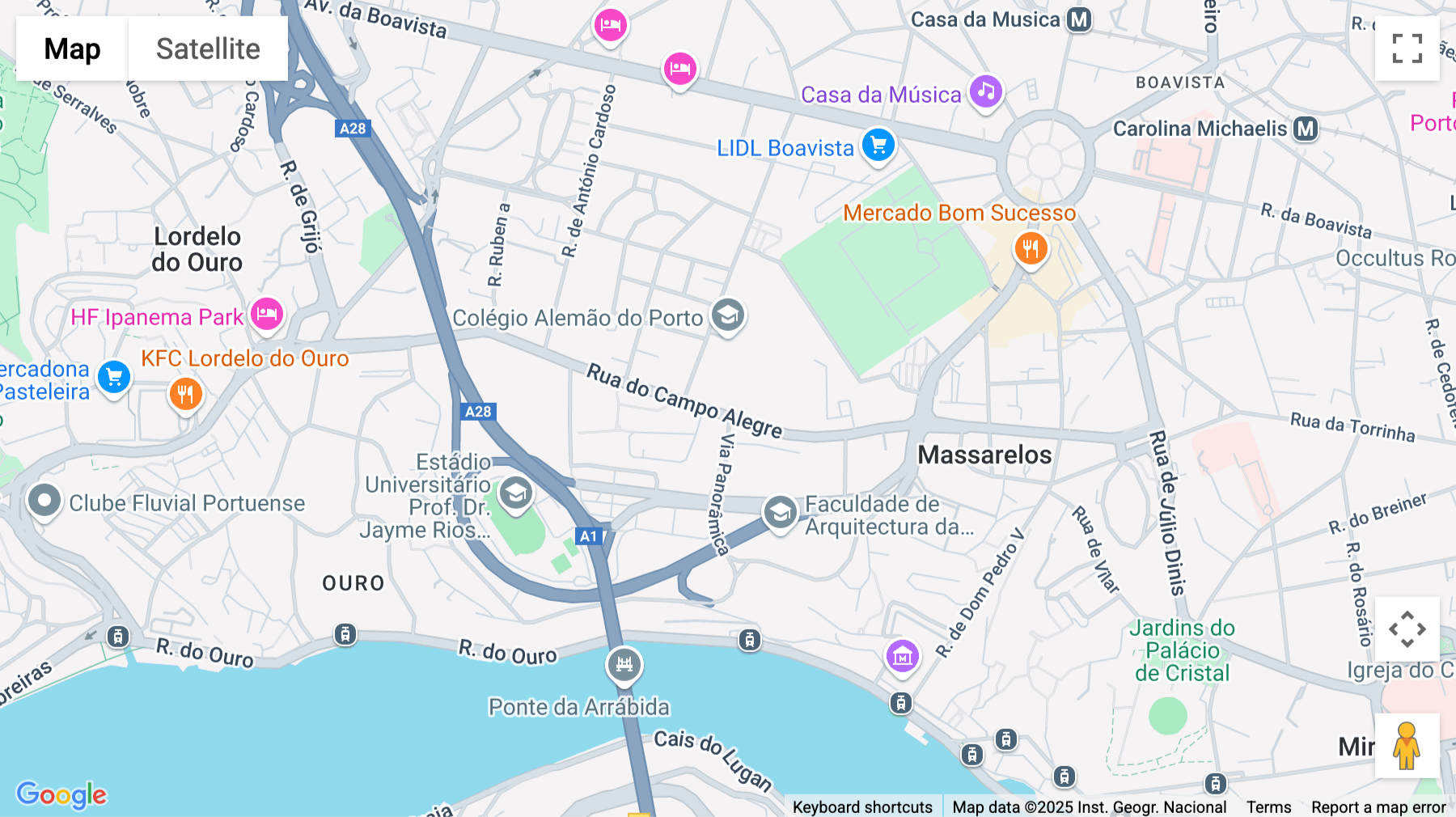 Click for interative map of Rua Do Campo Alegre, 774, Porto