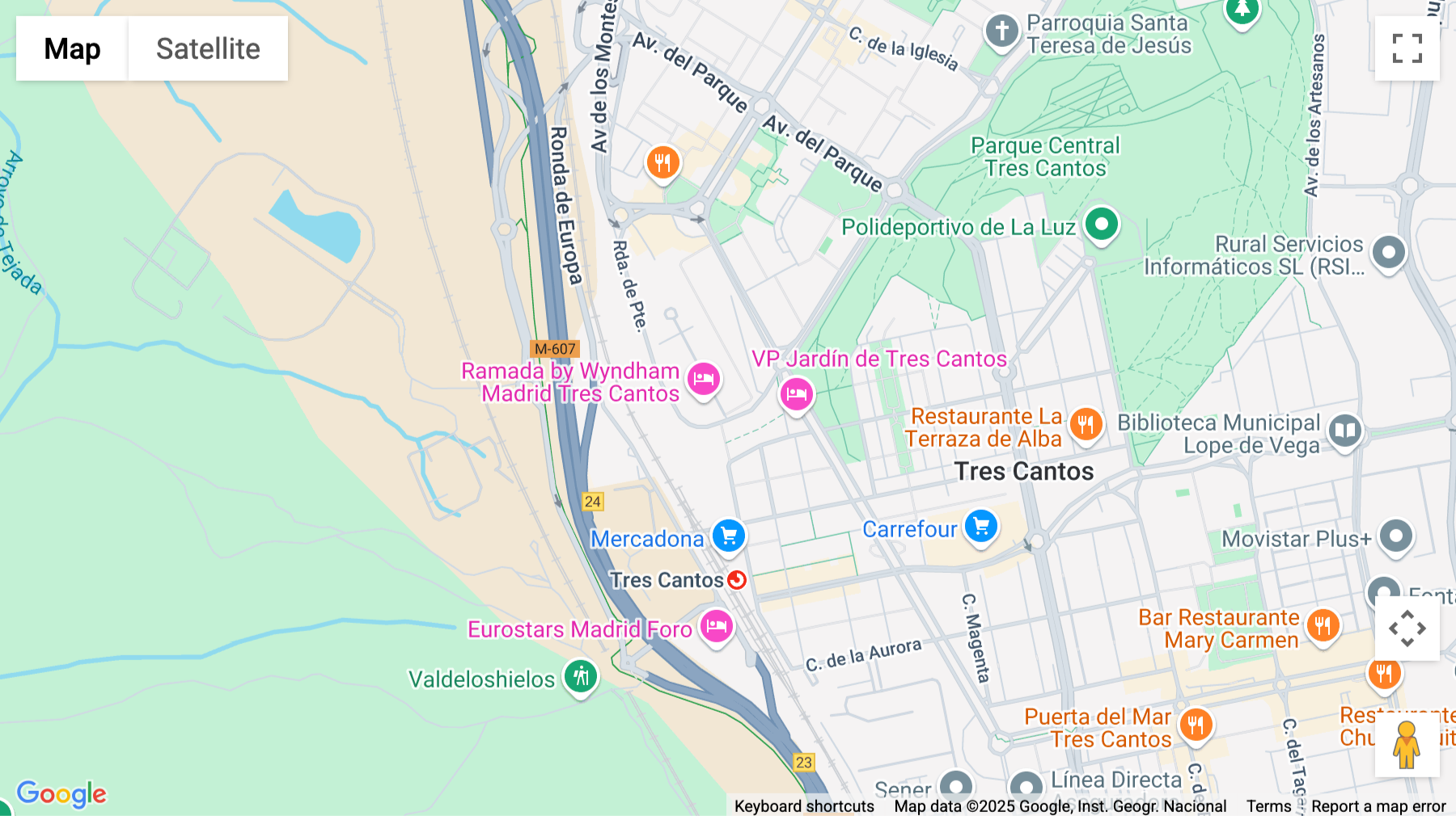 Click for interative map of 2-16 Ronda del Poniente, Madrid