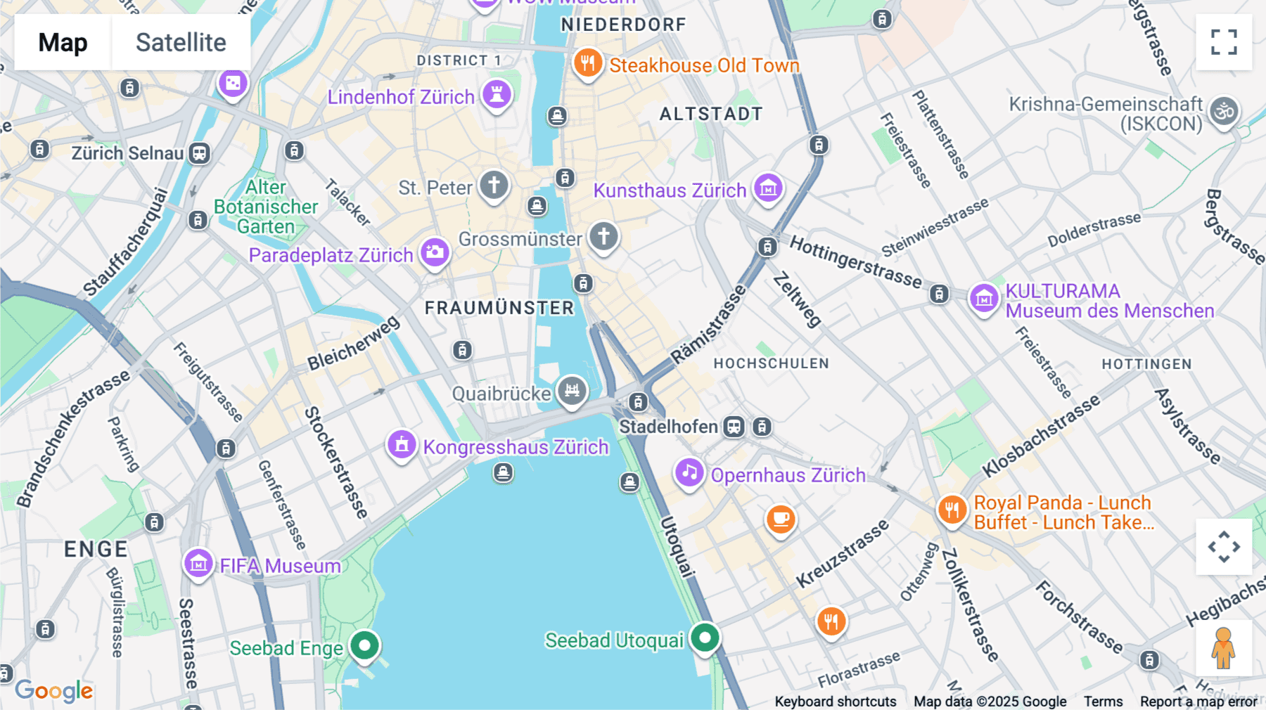 Click for interative map of Limmatquai 4, Zürcherhof, Zurich