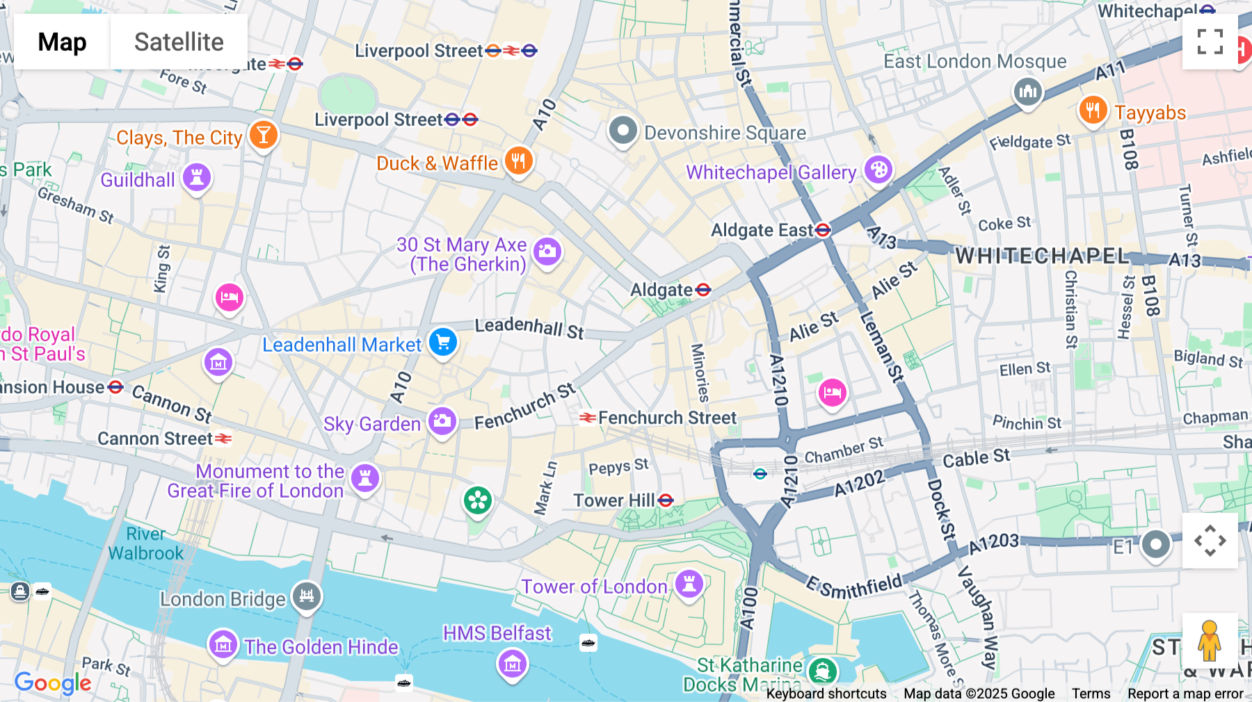 Click for interative map of 80 Fenchurch Street, Ground Floor, 7th Floor, London