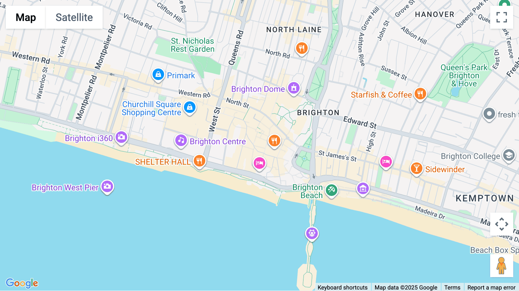 Click for interative map of Nile Street, Nile House, Brighton