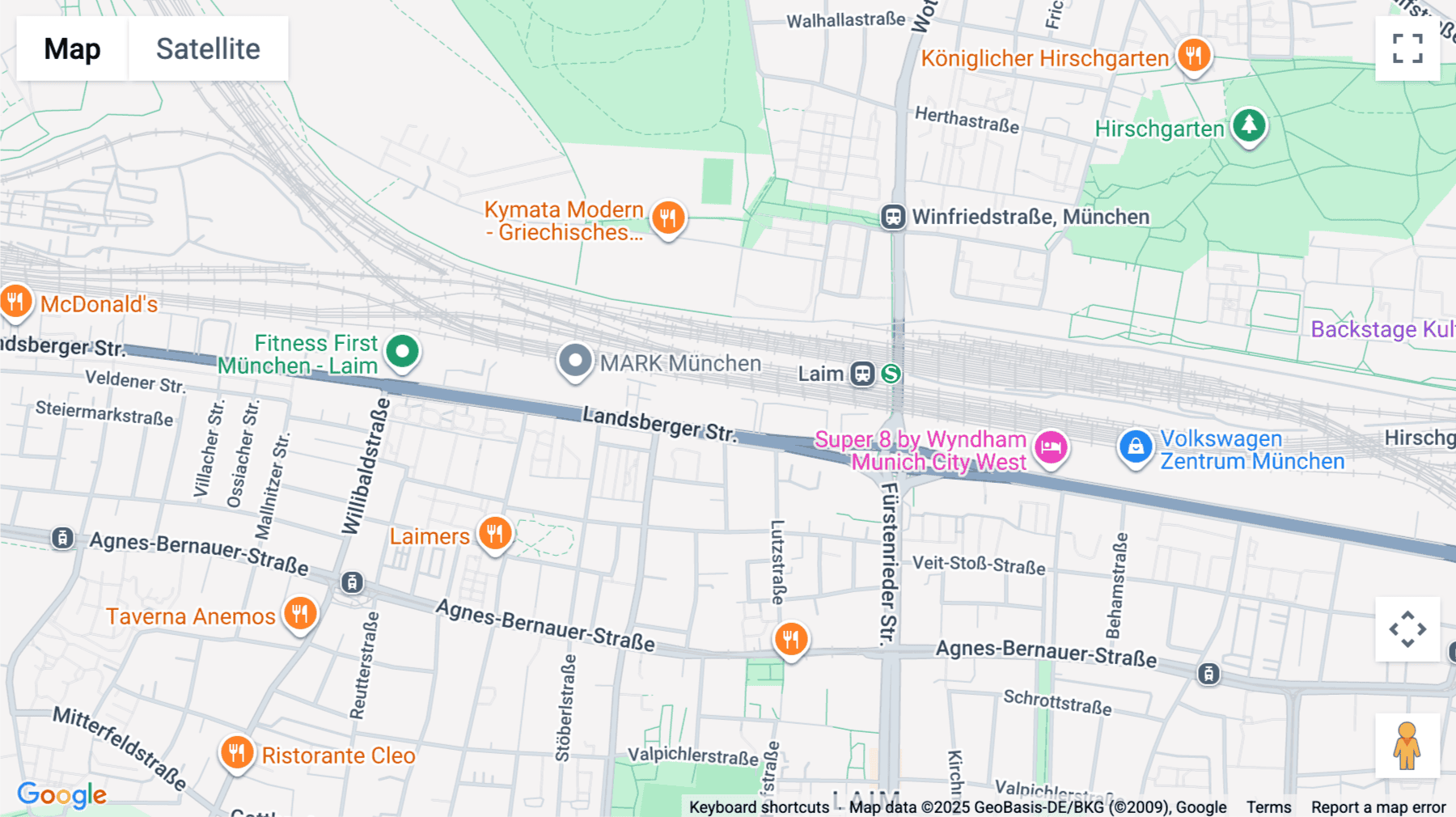 Click for interative map of Landsberger Straße 314, Munich