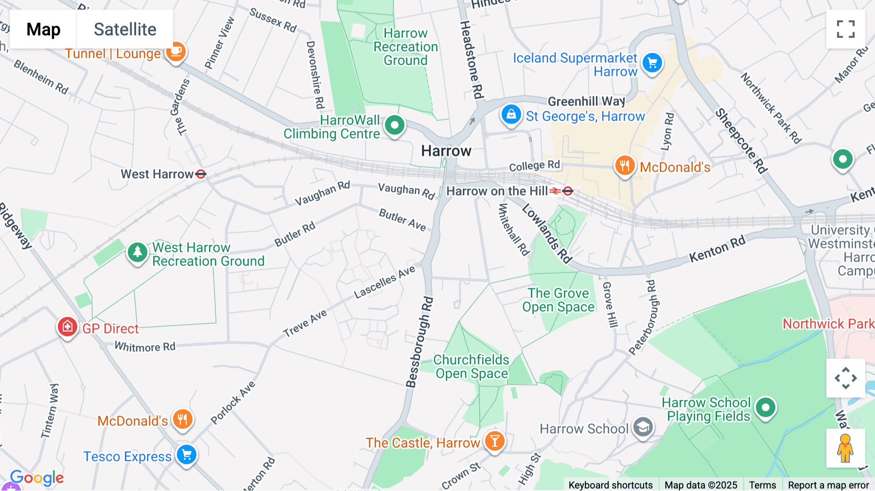 Click for interative map of Bessborough Road, Harrovian Business Village, Harrow