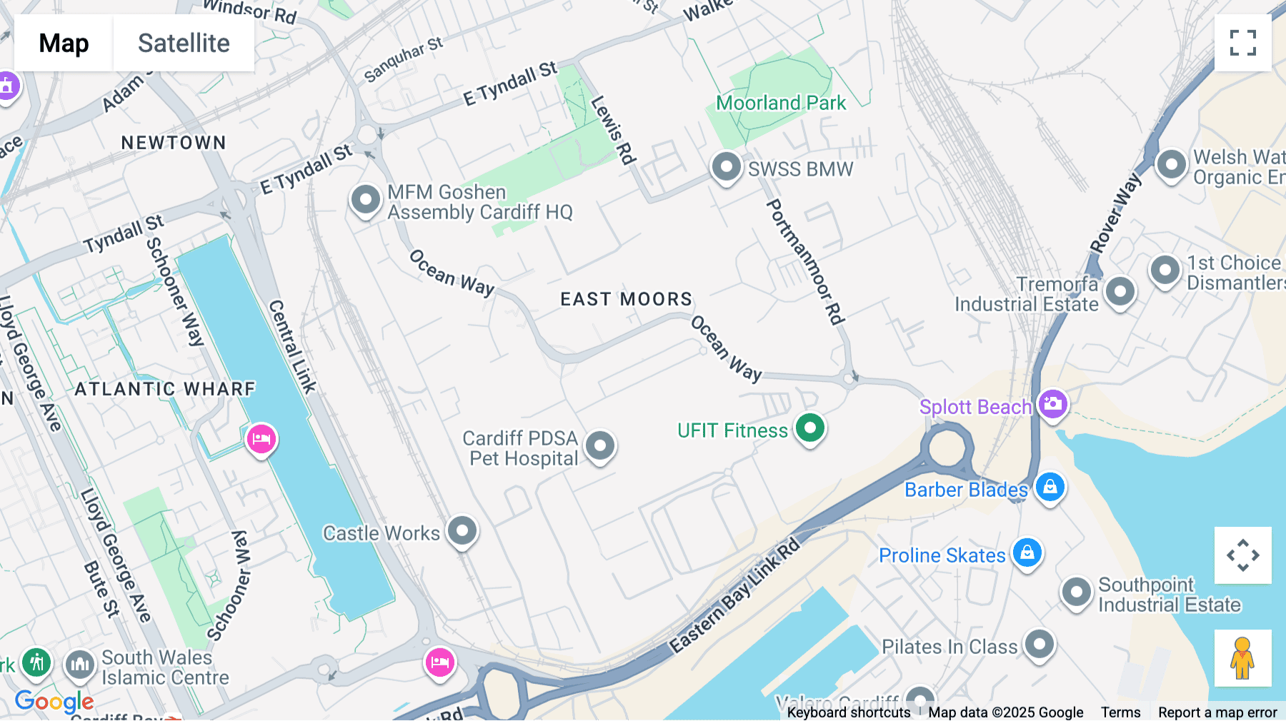 Click for interative map of 14 Neptune Court, Vanguard Way, Cardiff