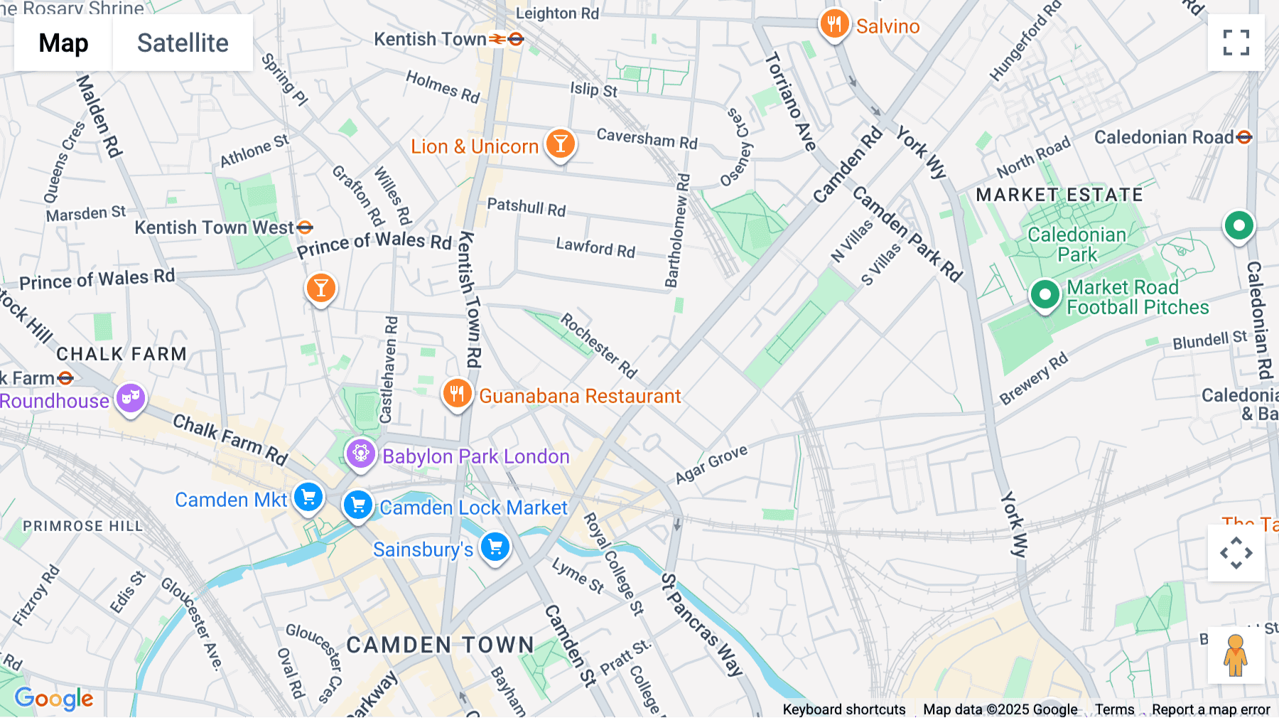 Click for interative map of Rochester Mews, Floor 1 and Suite 6, London