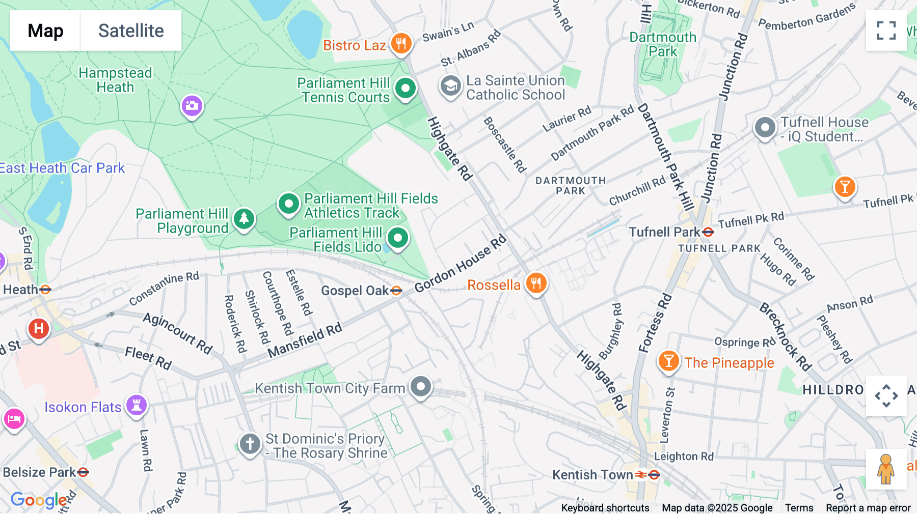 Click for interative map of 32-34 Gordon House Road, Spectrum House, London