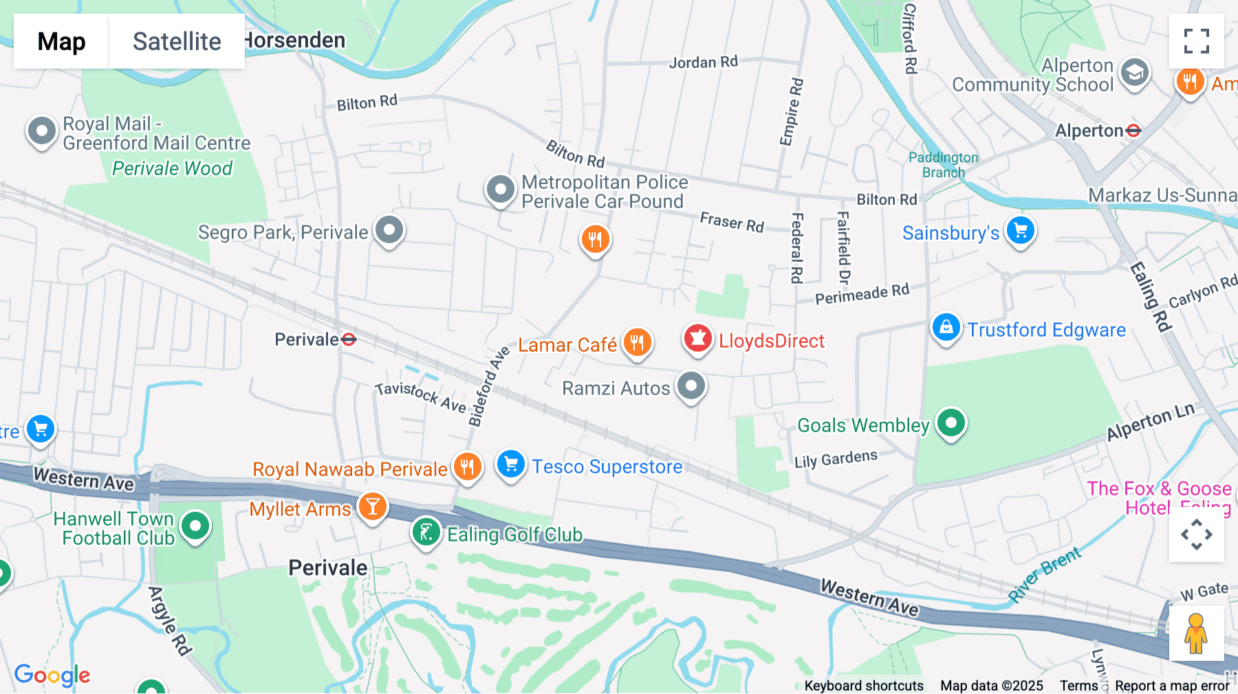 Click for interative map of 5 Wadsworth Road, Sabichi House, Perivale, London