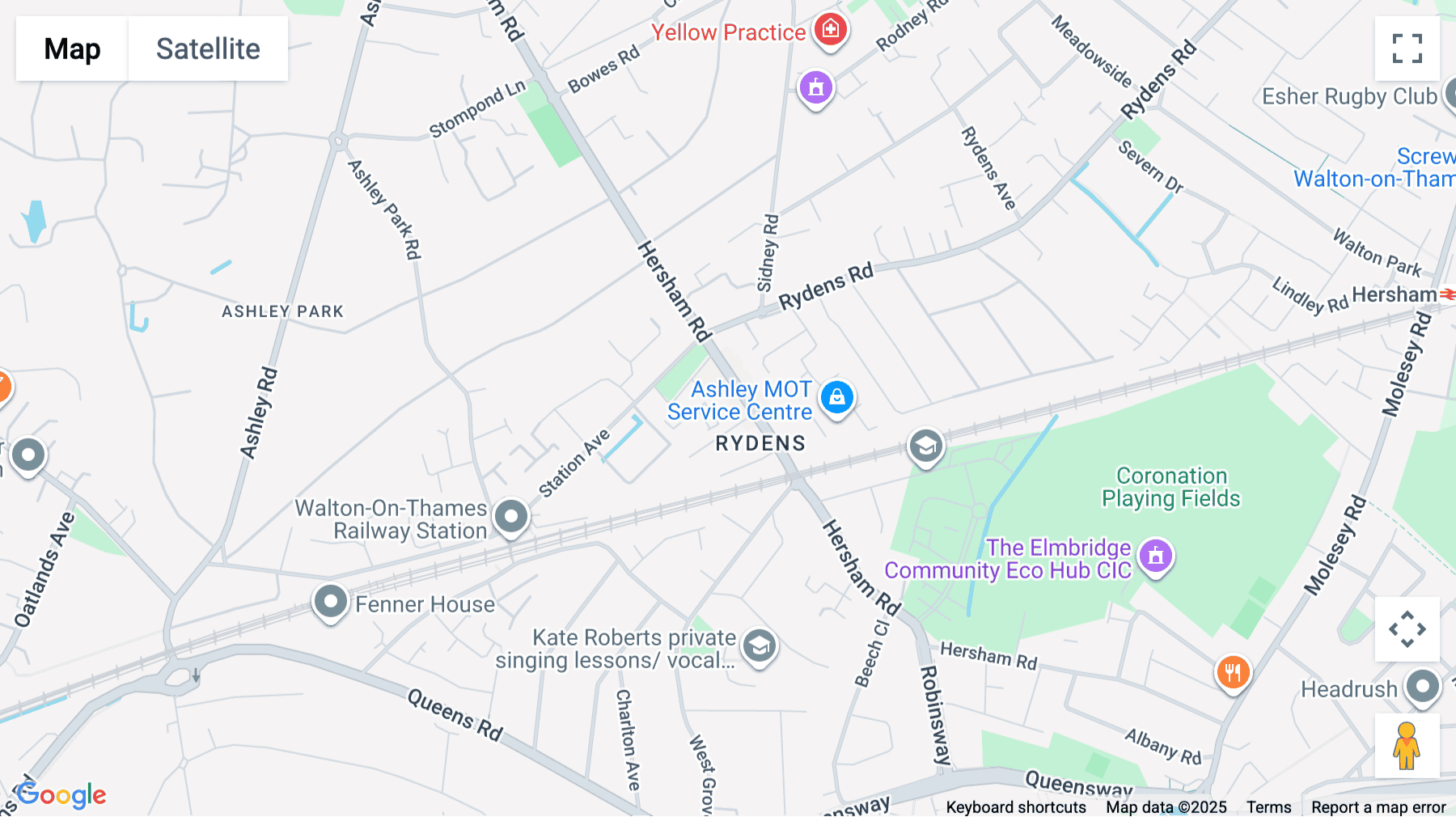 Click for interative map of 42-50 Hersham Road, Ashley Park House, 1st Floor, Walton-on-Thames