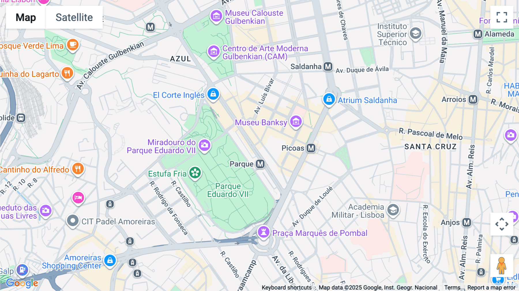 Click for interative map of Rua Filipe Folque 2, (1º Direito), Lisbon