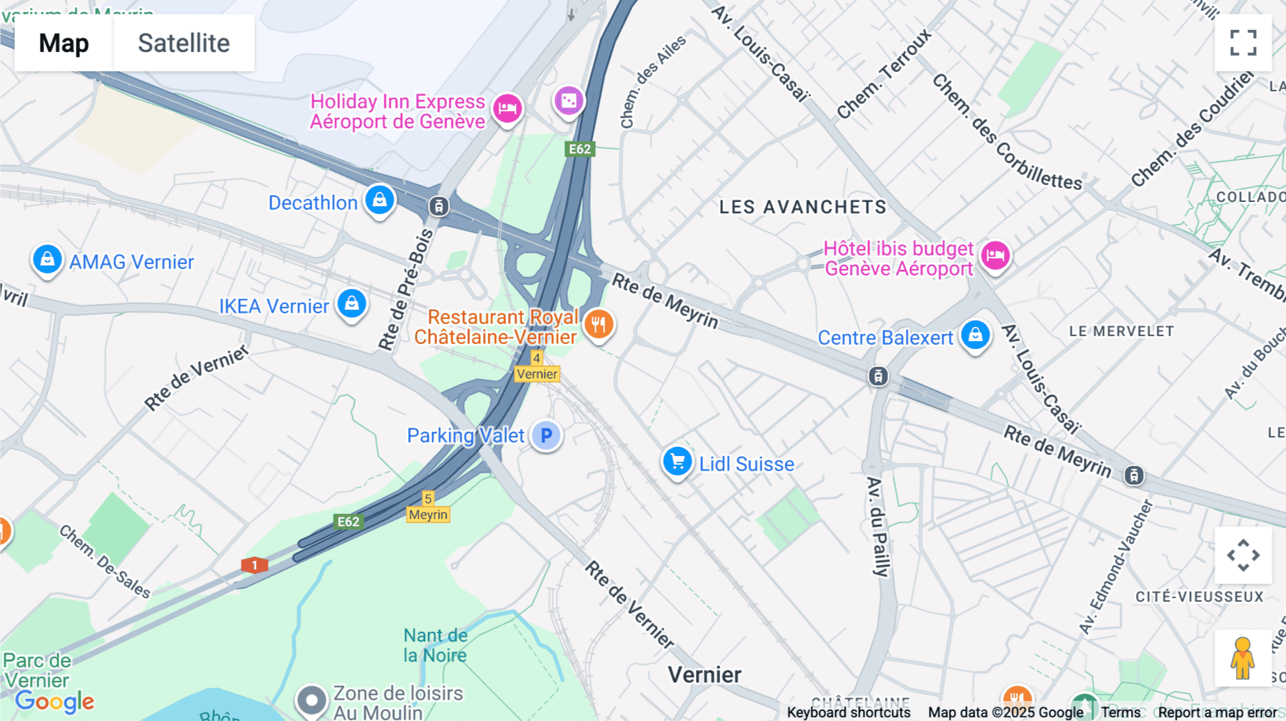 Click for interative map of Place Casa-Bamba 1-3, Quartier de l'Étang, Geneva