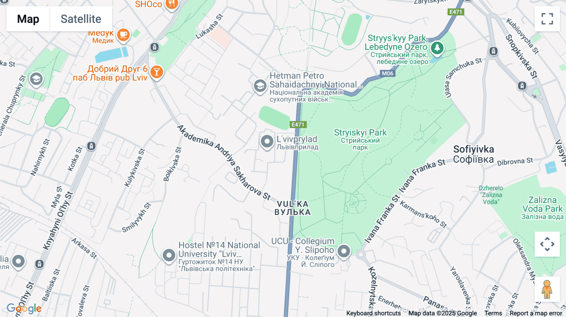 Click for interative map of 48 Stryjska Str., Lviv