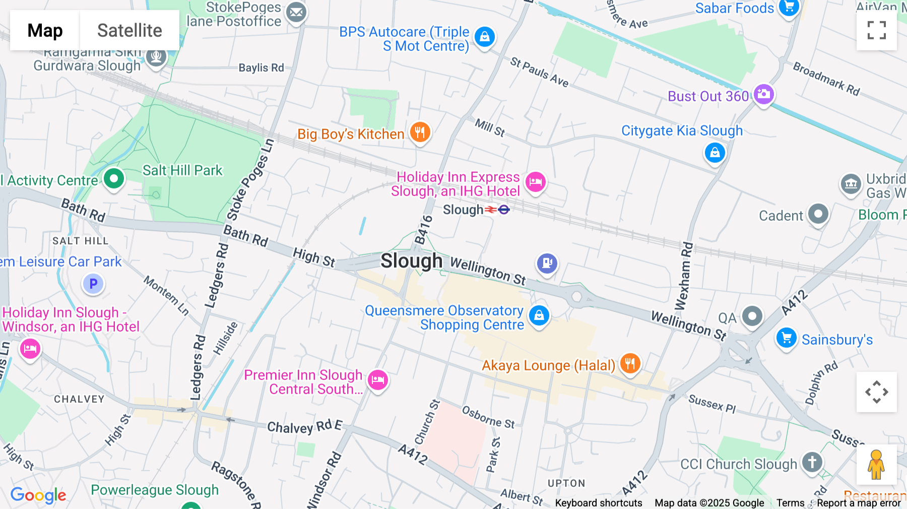Click for interative map of 2 Brunel Place, Slough