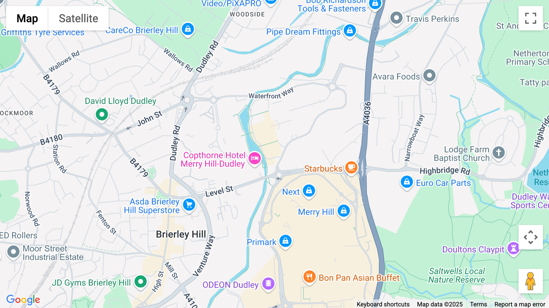 Click for interative map of The Waterfront, Quay House, Dudley, Brierley Hill