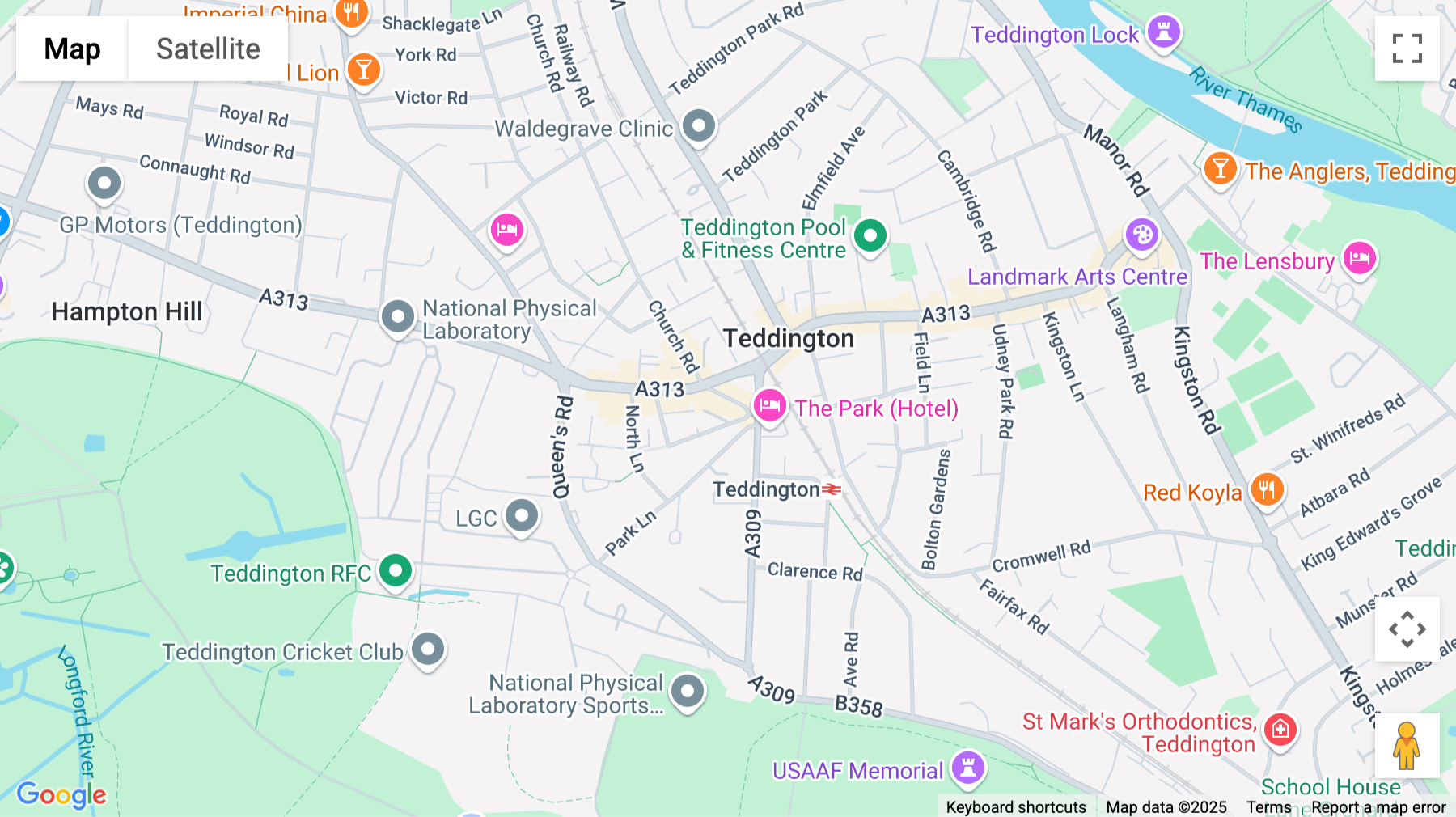 Click for interative map of 16-20 Causeway, Ground Floor, Teddington
