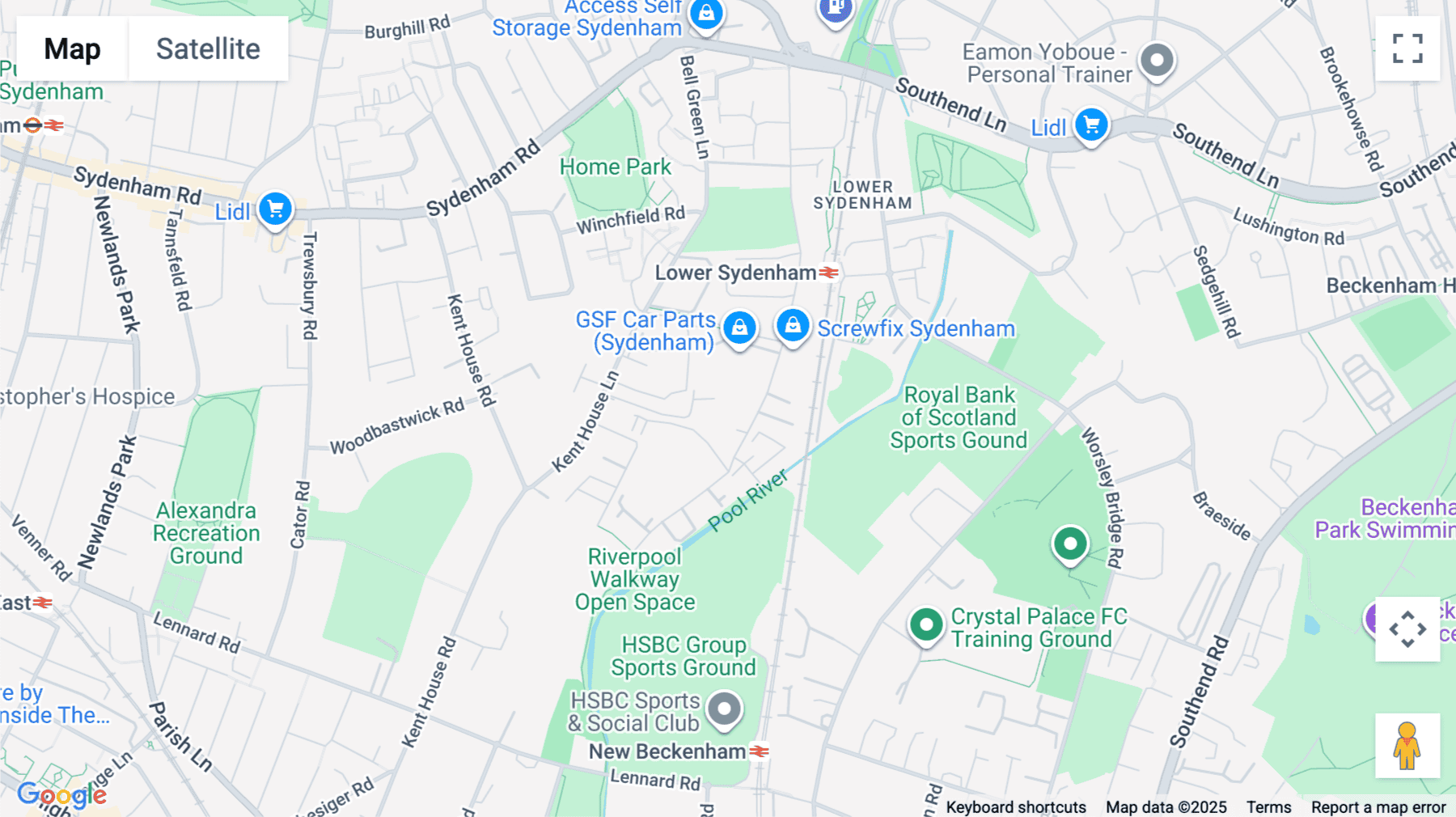 Click for interative map of 60 Kangley Bridge Road, Manak House, London