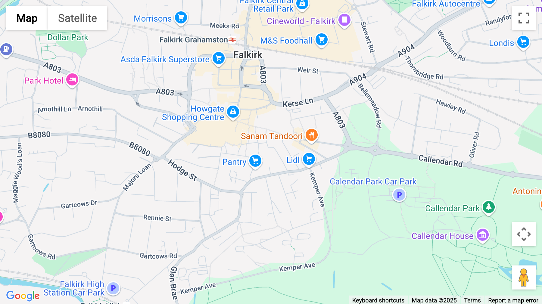 Click for interative map of Williamson Street, St Crispin's House, Falkirk