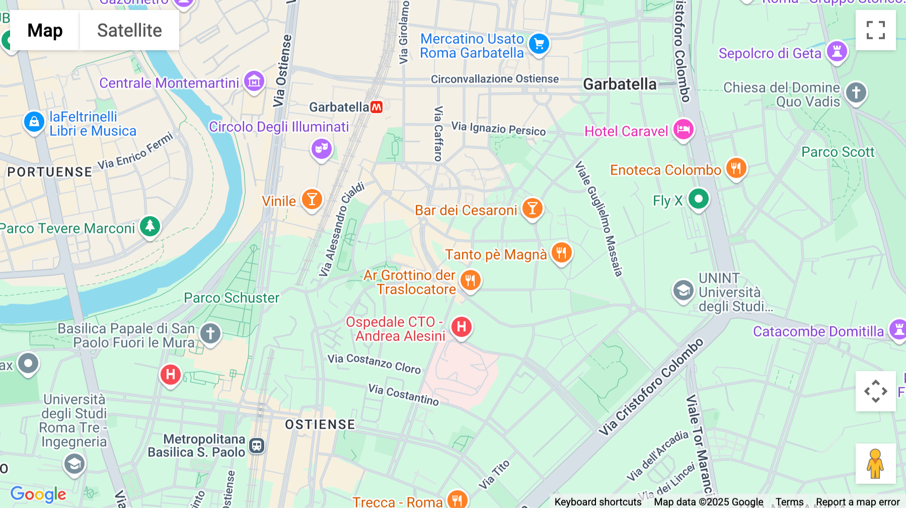 Click for interative map of Via Nicolò Odero, 13, Rome